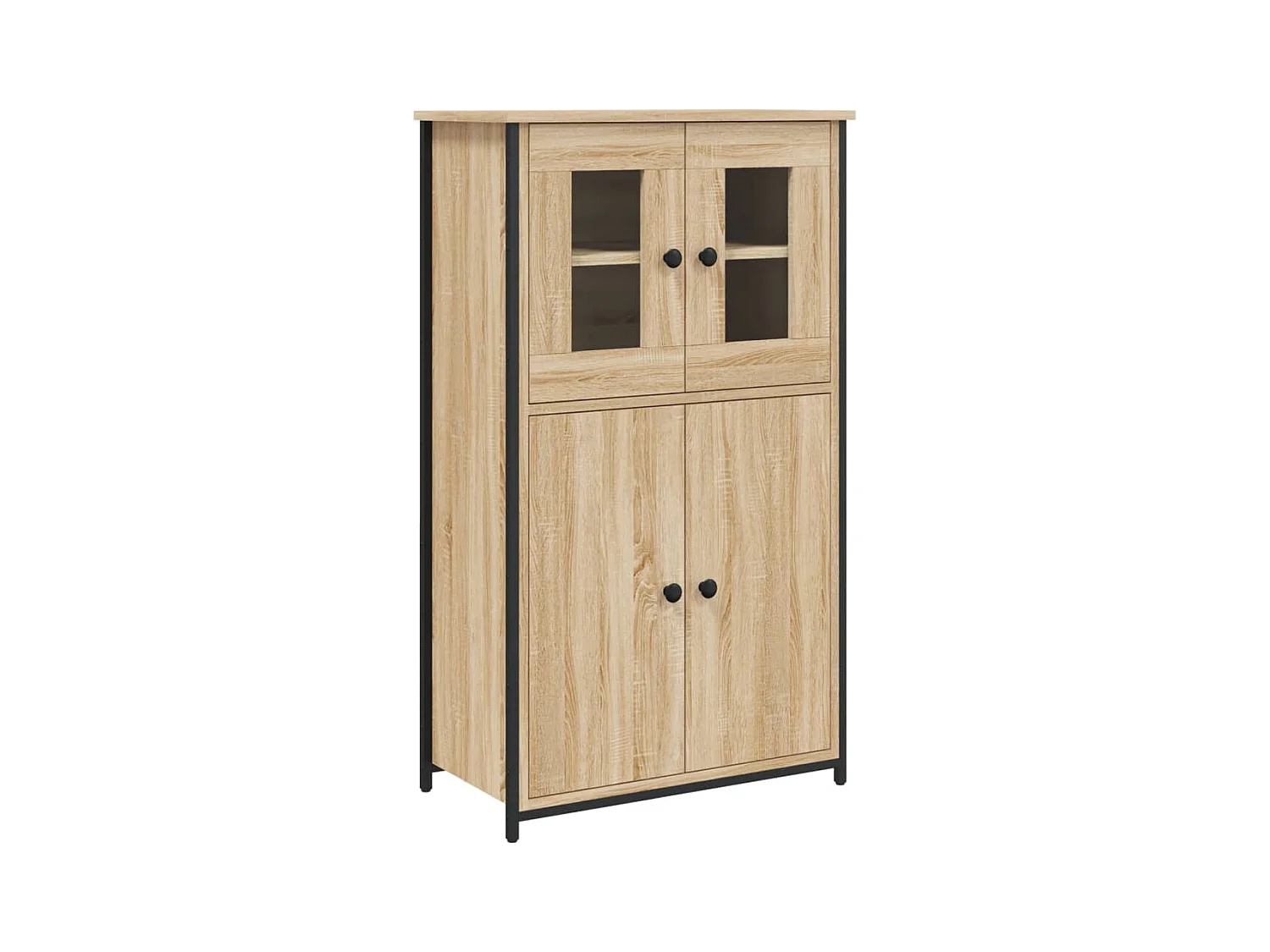 Hoog dressoir Sonoma eiken 62x32x106,5 cm bewerkt hout