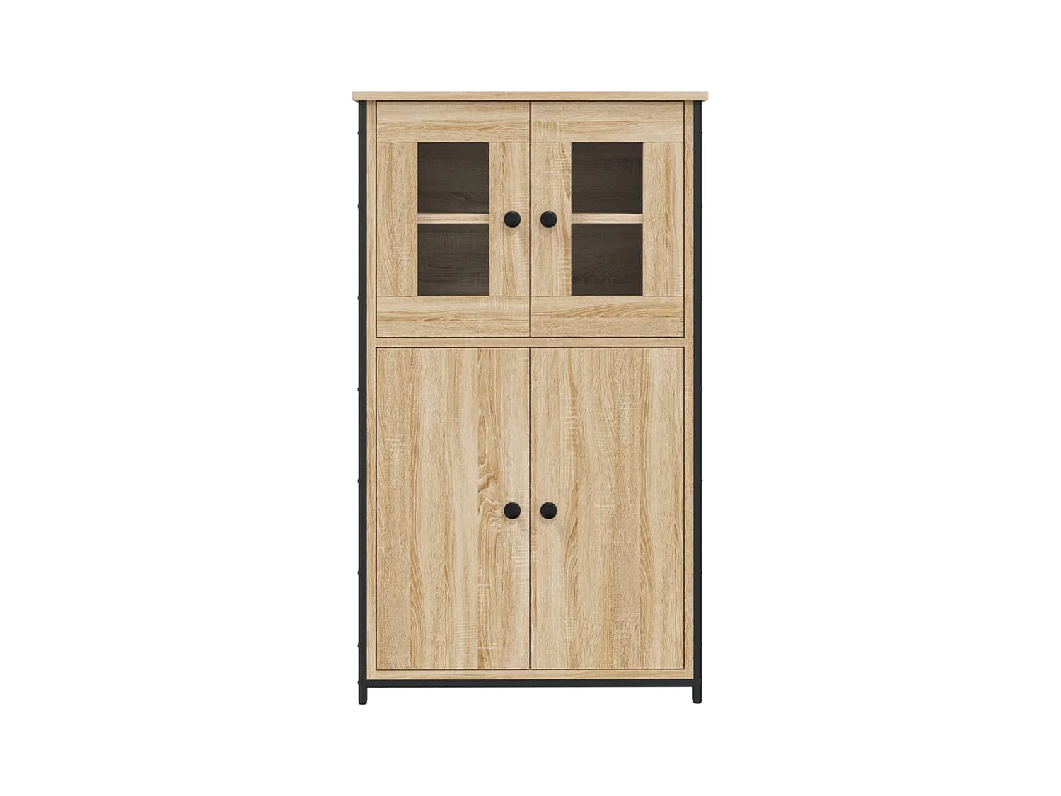 Hoog dressoir Sonoma eiken 62x32x106,5 cm bewerkt hout