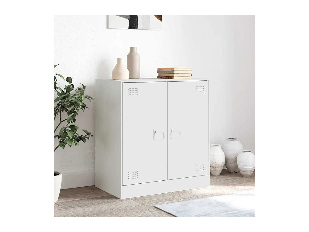 Wit dressoir 67x39x73 cm staal