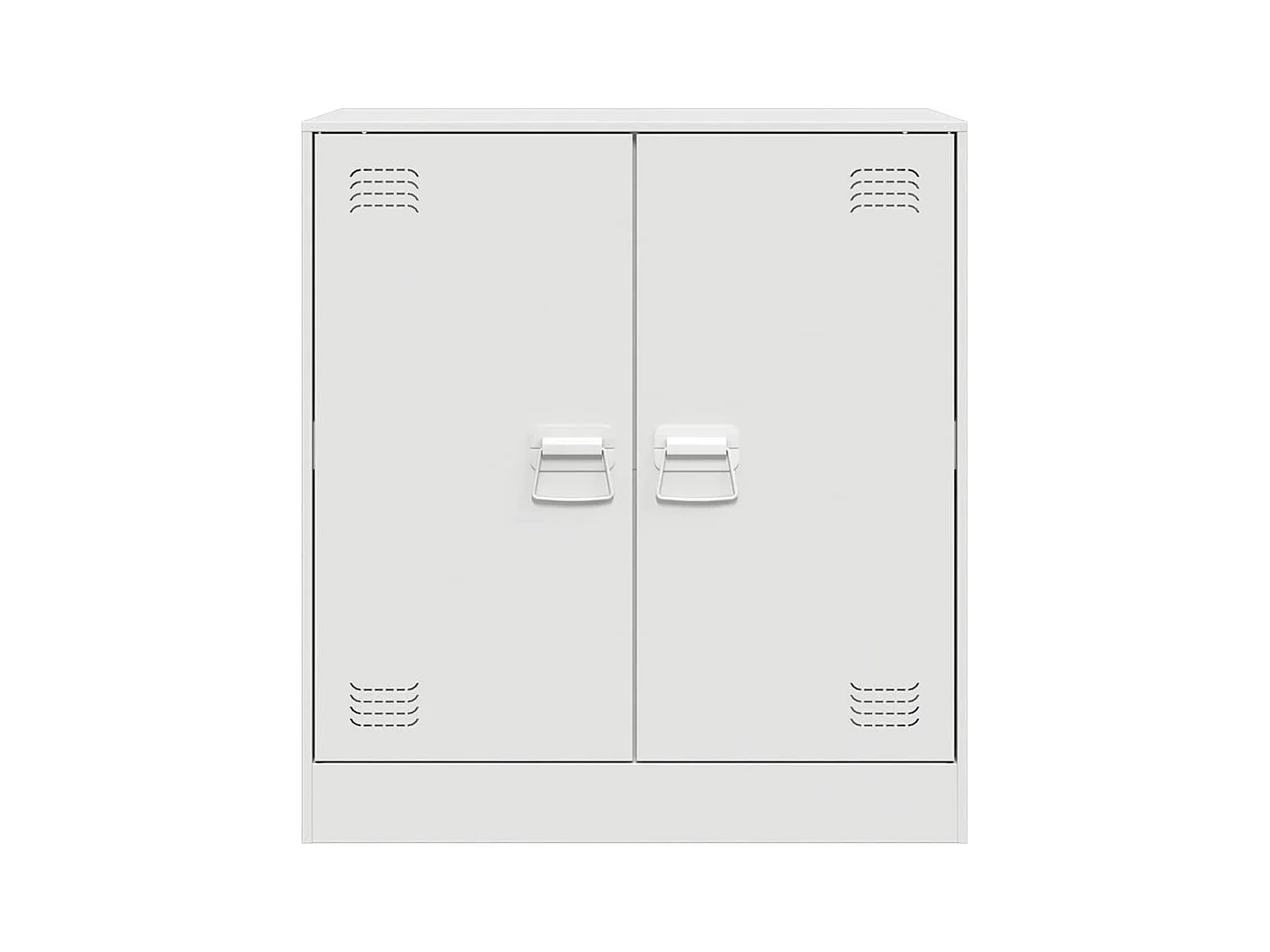 Wit dressoir 67x39x73 cm staal