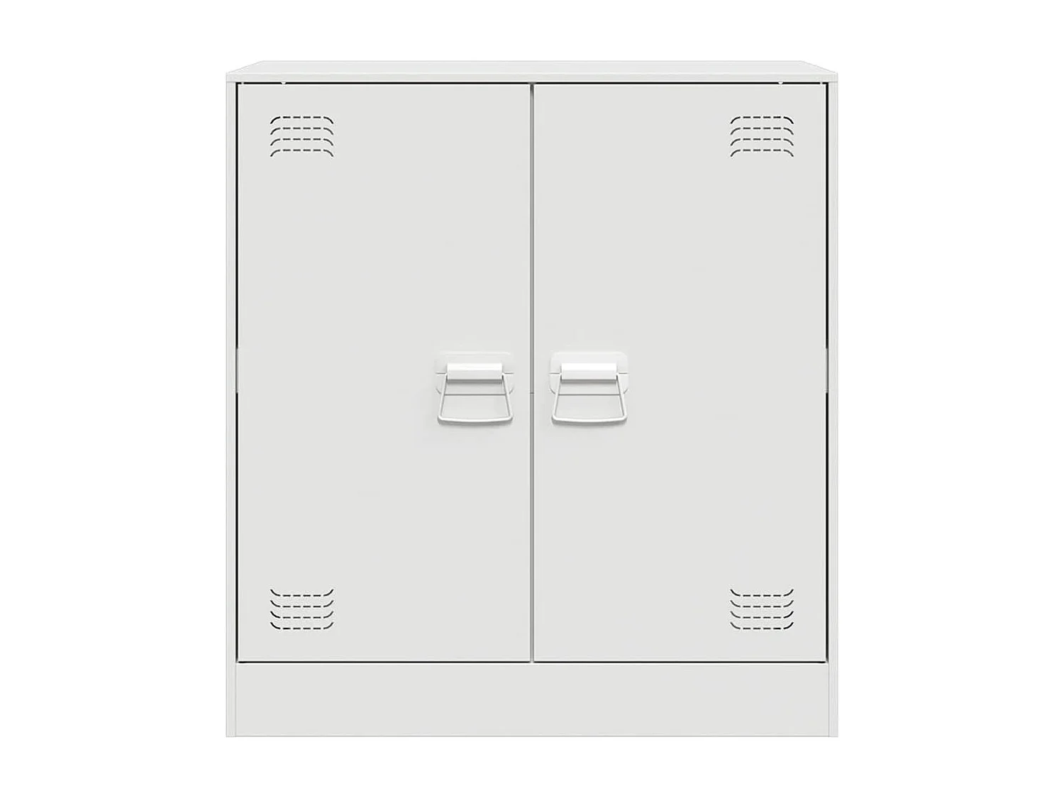 Aparador blanco 67x39x73 cm acero