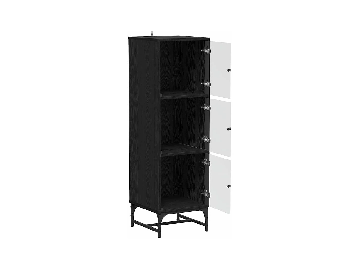 Haut Armoire Chêne noir 35 x 37 x 117 cm Bois d'ingénierie