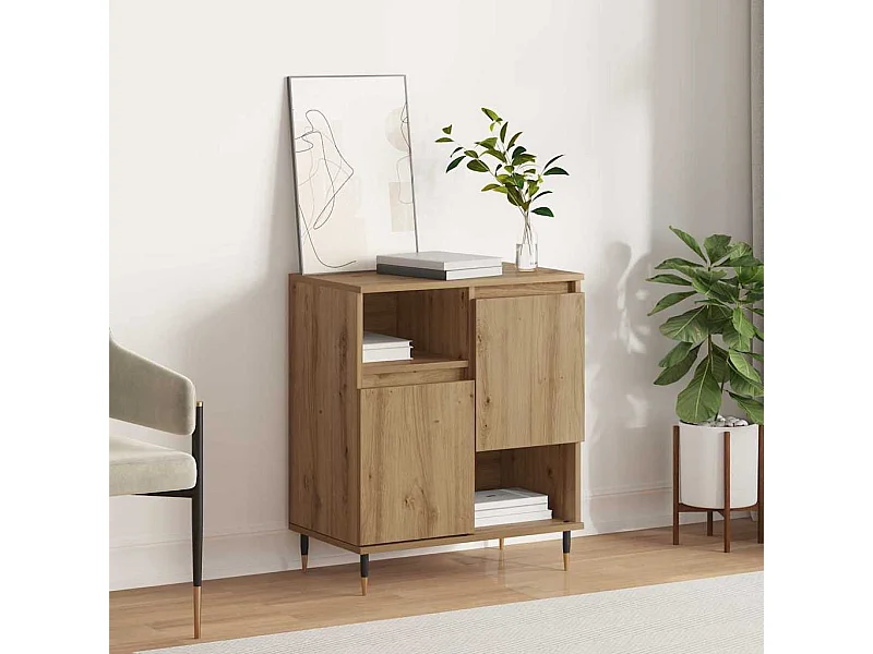 Buffet chêne artisanal 60 x 35 x 70 cm Bois d'ingénierie