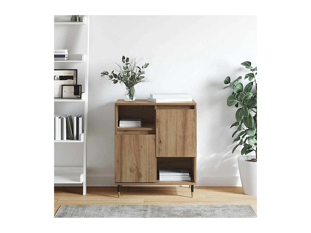 Buffet chêne artisanal 60 x 35 x 70 cm Bois d'ingénierie