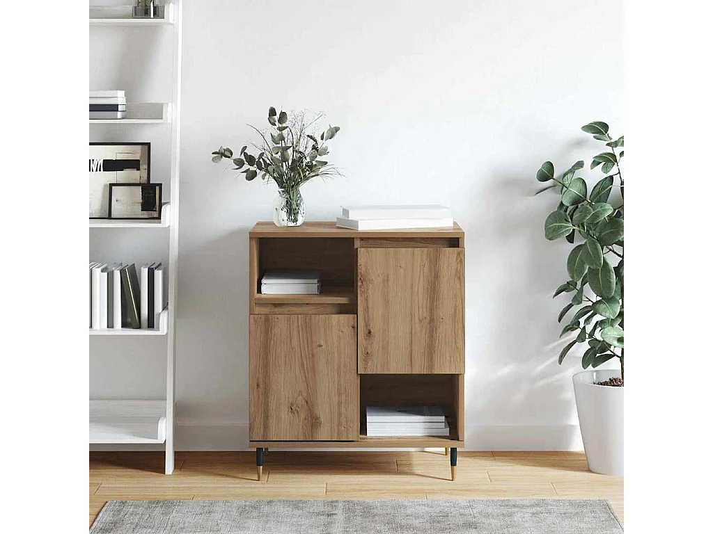 Buffet chêne artisanal 60 x 35 x 70 cm Bois d'ingénierie