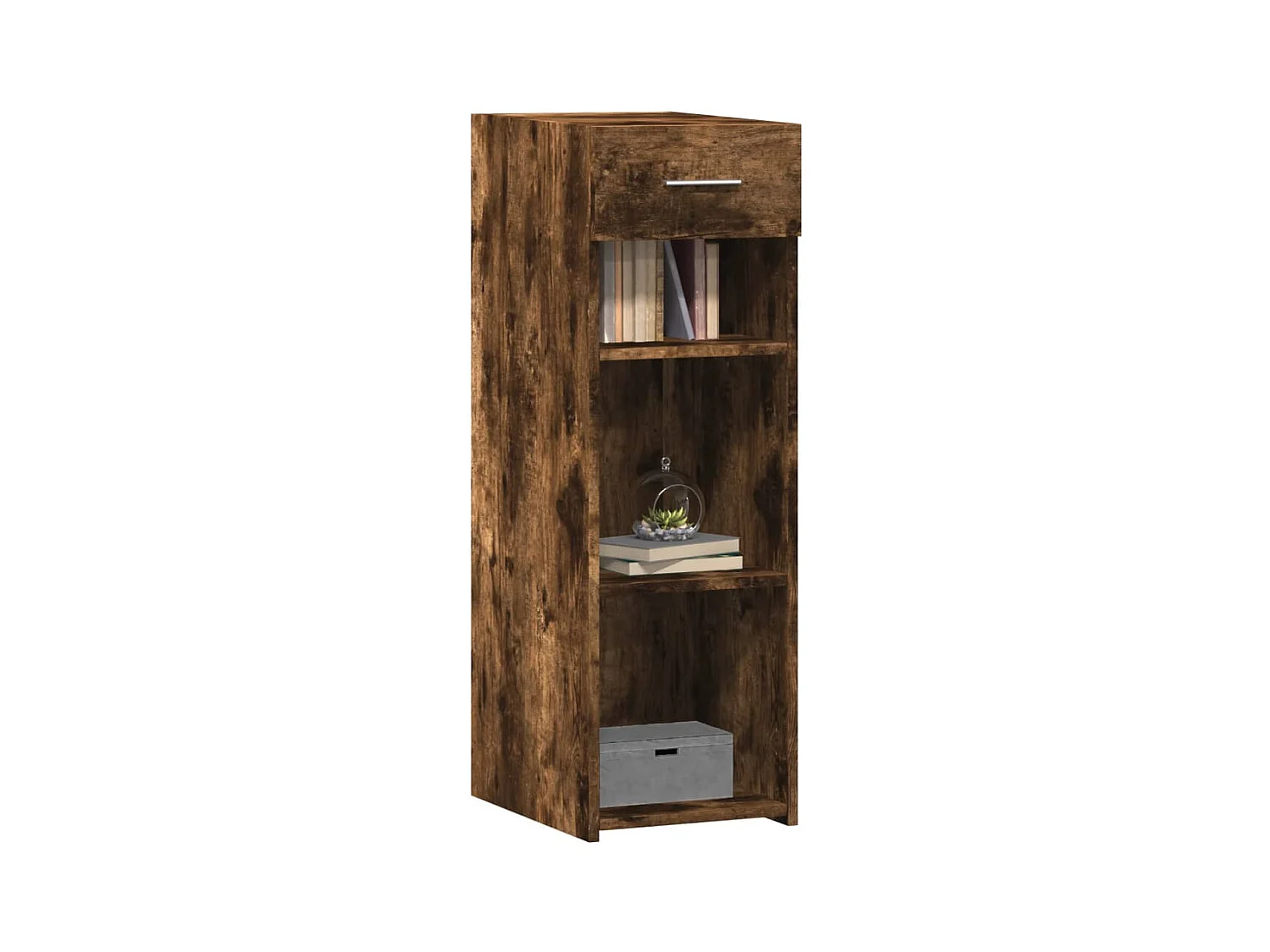 Buffet chêne fumé 30x42,5x93 cm bois d'ingénierie