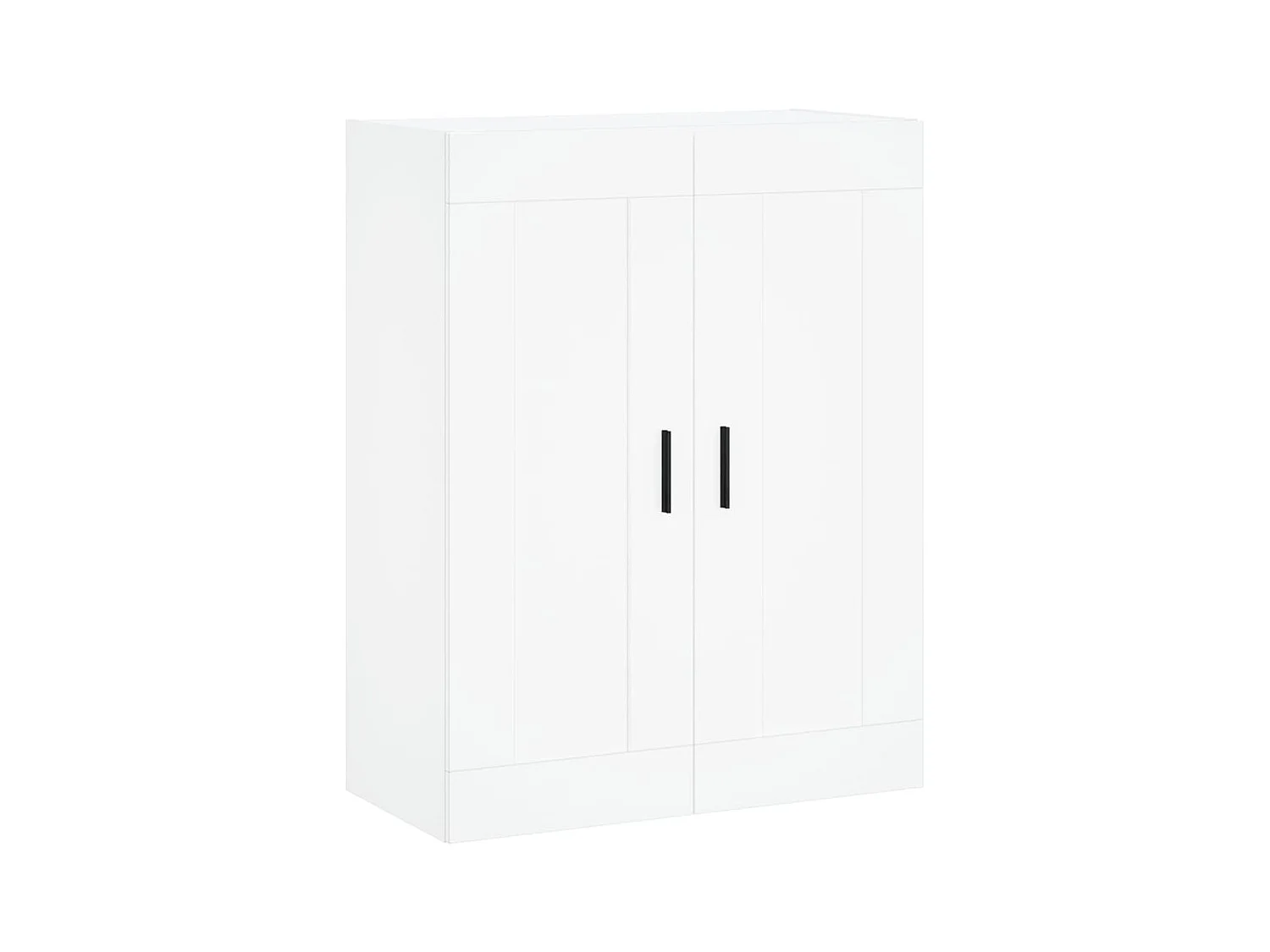 Wit hoog dressoir 69,5x34x180 cm Technisch hout