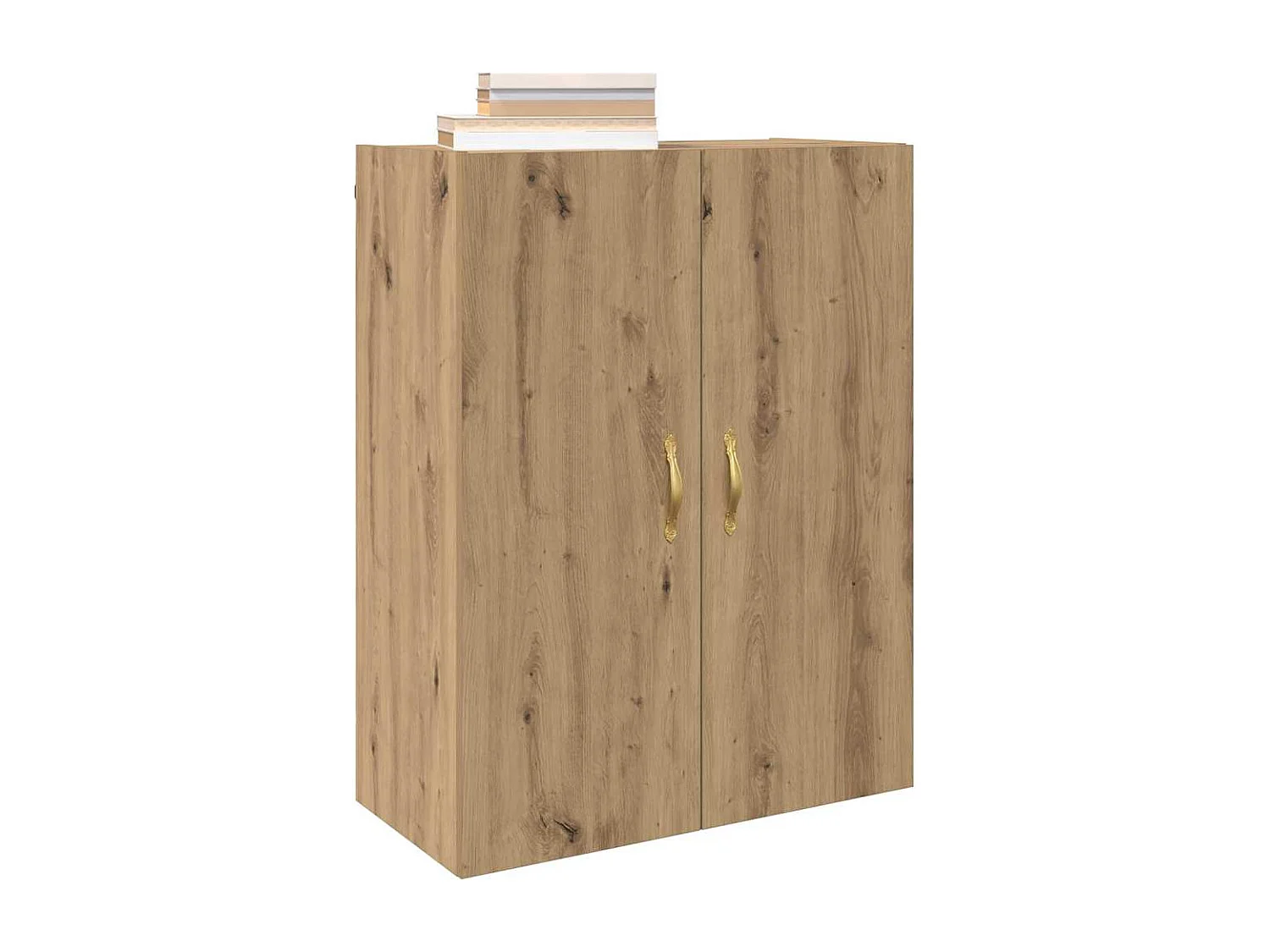 Parete attrezzata in rovere realizzata a mano 69,5 x 34 x 90 cm