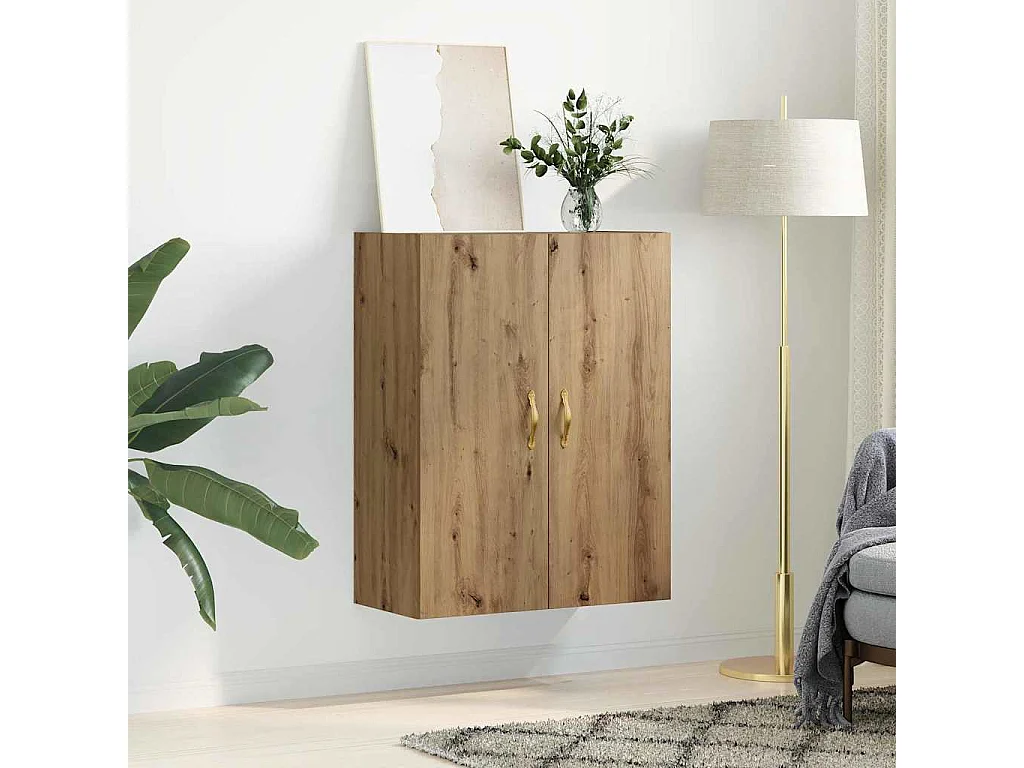 Parete attrezzata in rovere realizzata a mano 69,5 x 34 x 90 cm