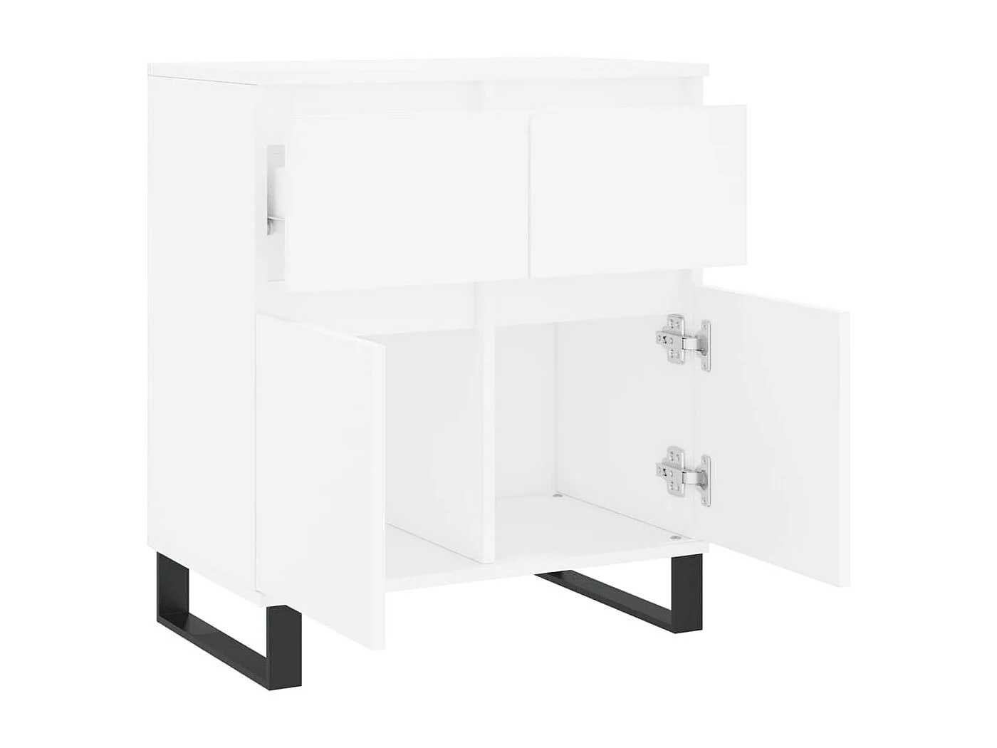 Buffet Blanc 60x35x70 cm Bois d'ingénierie