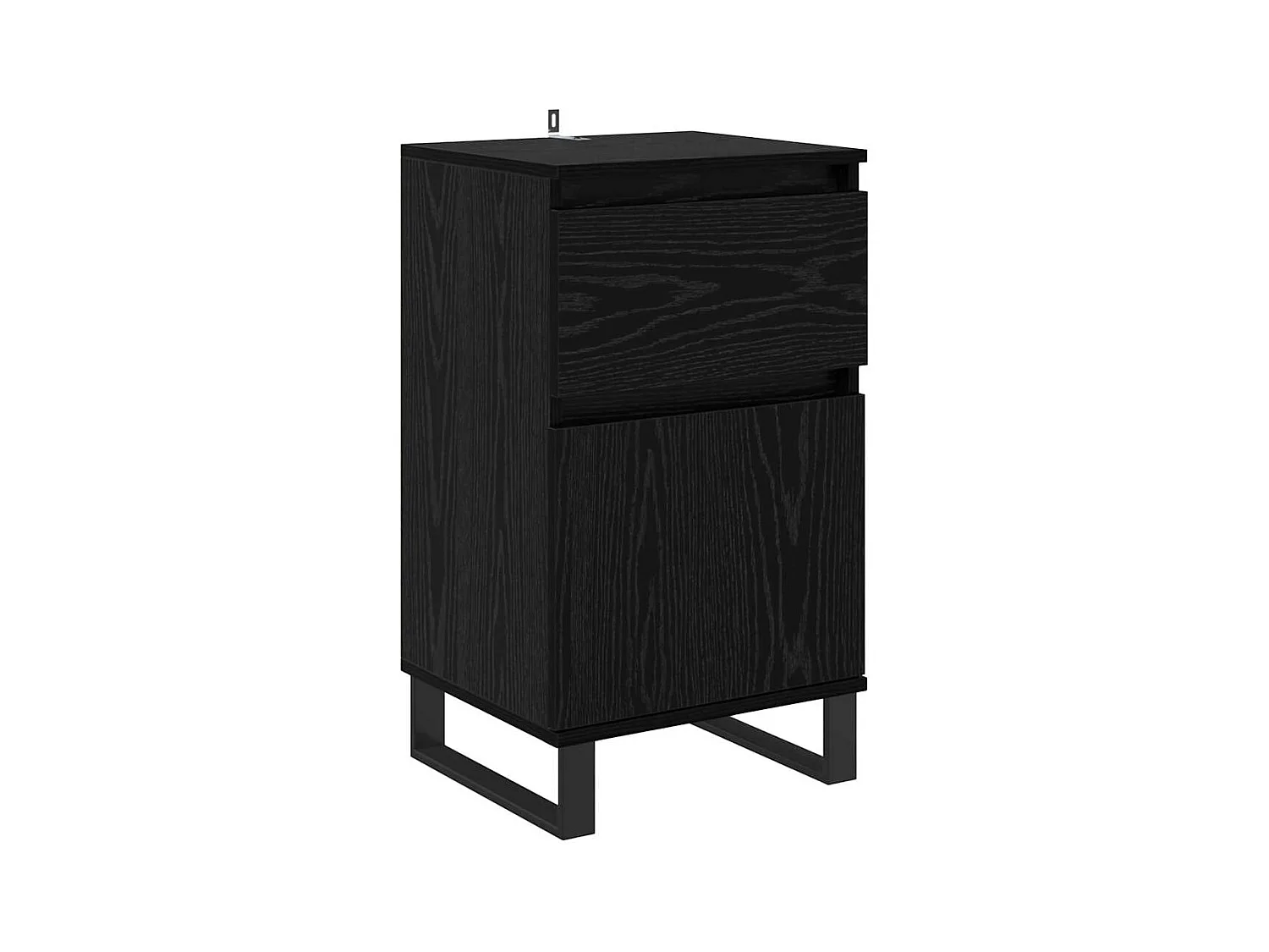 Buffet avec tiroir Chêne noir 35 x 40 x 70 cm Bois d'ingénierie