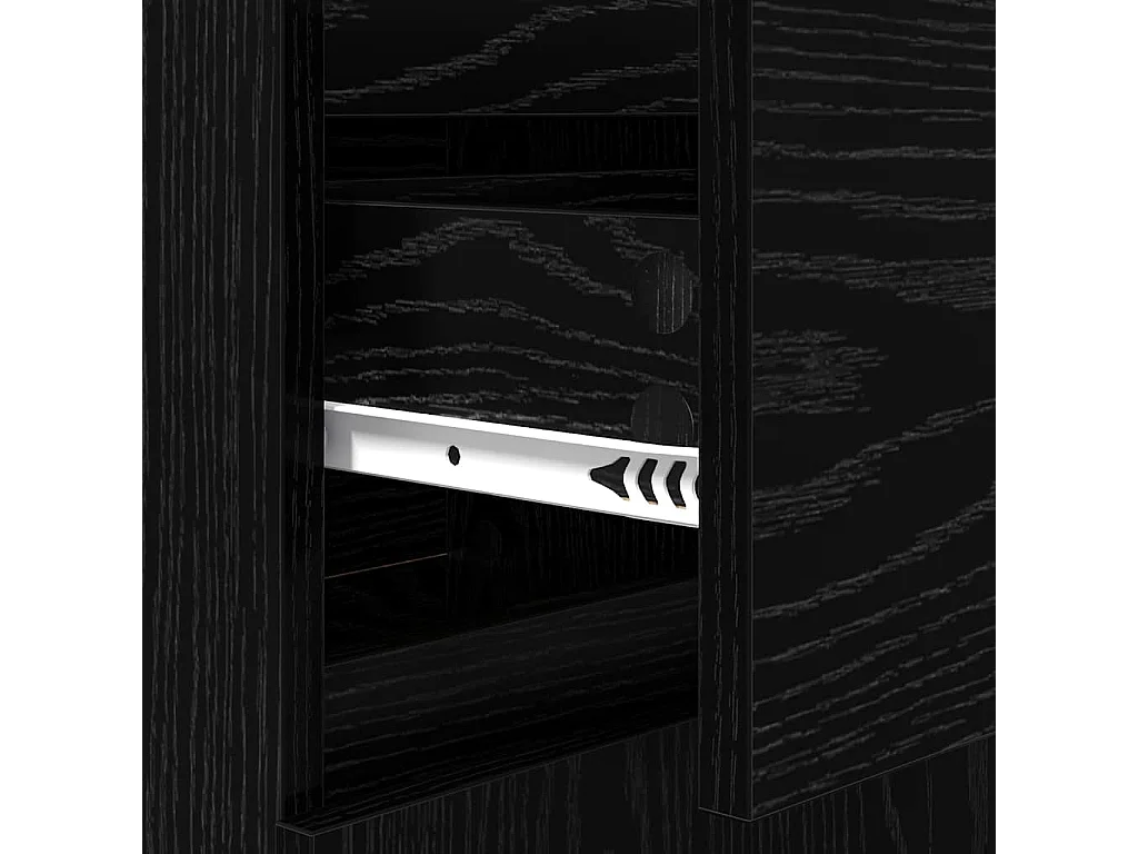 Buffet avec tiroir Chêne noir 35 x 40 x 70 cm Bois d'ingénierie