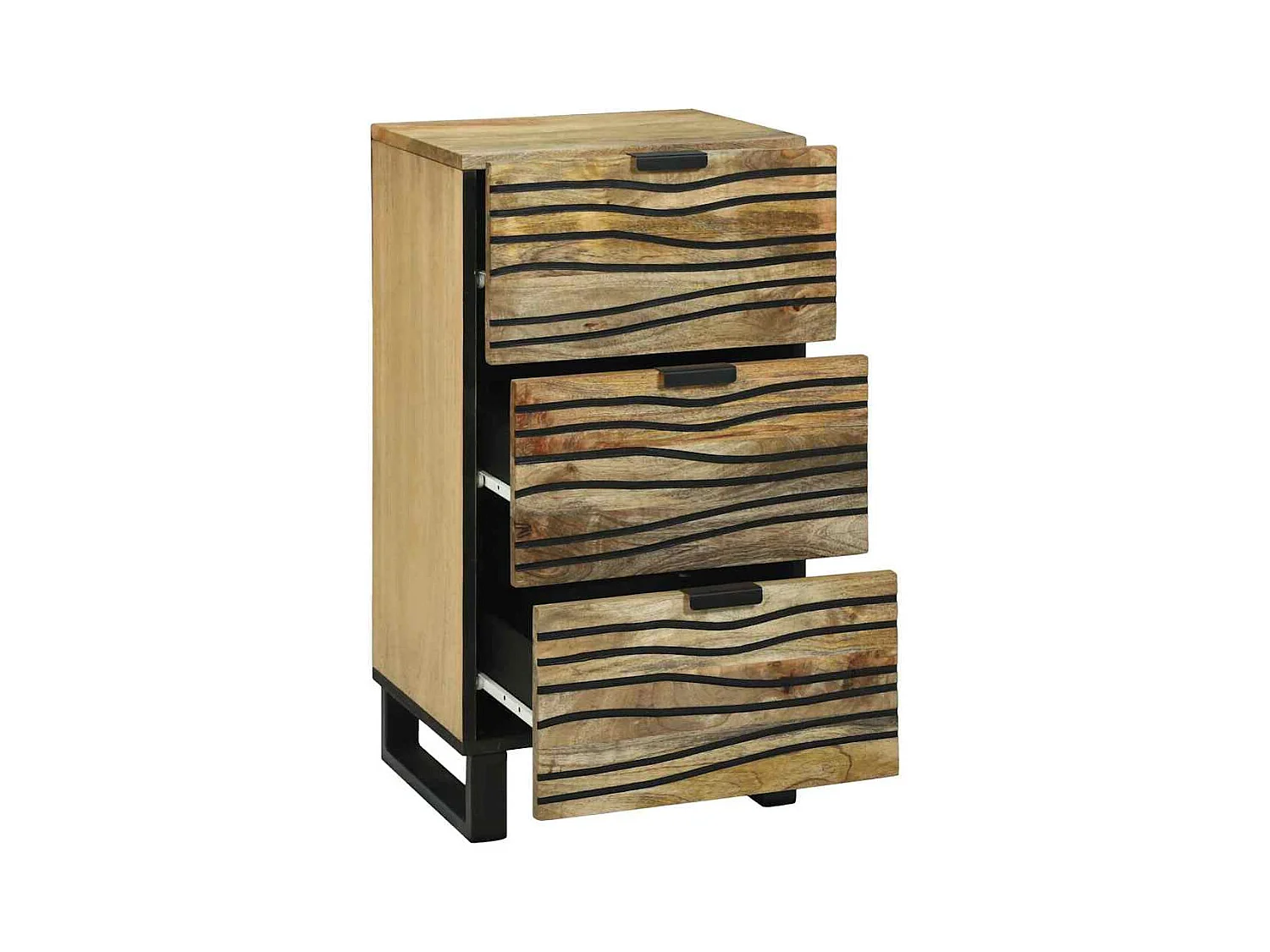 Buffet Marron 40 x 33 x 75 cm bois de manguier massif