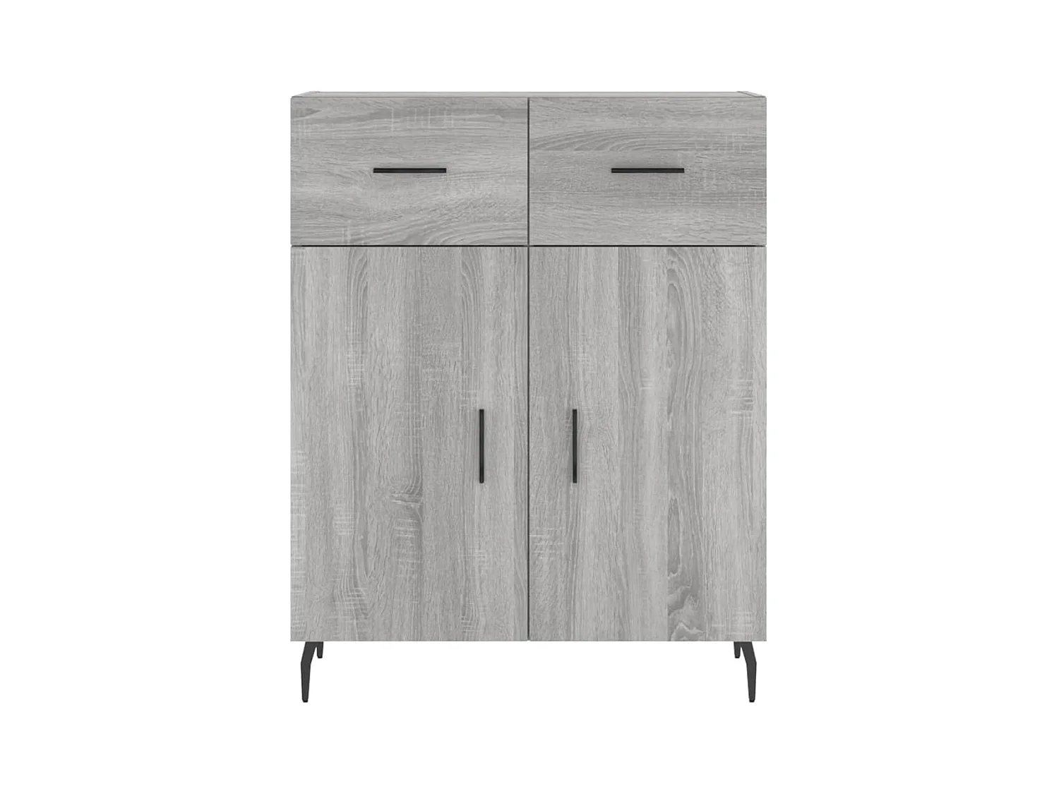 Sonoma hoog dressoir grijs 69,5x34x180 cm Technisch hout
