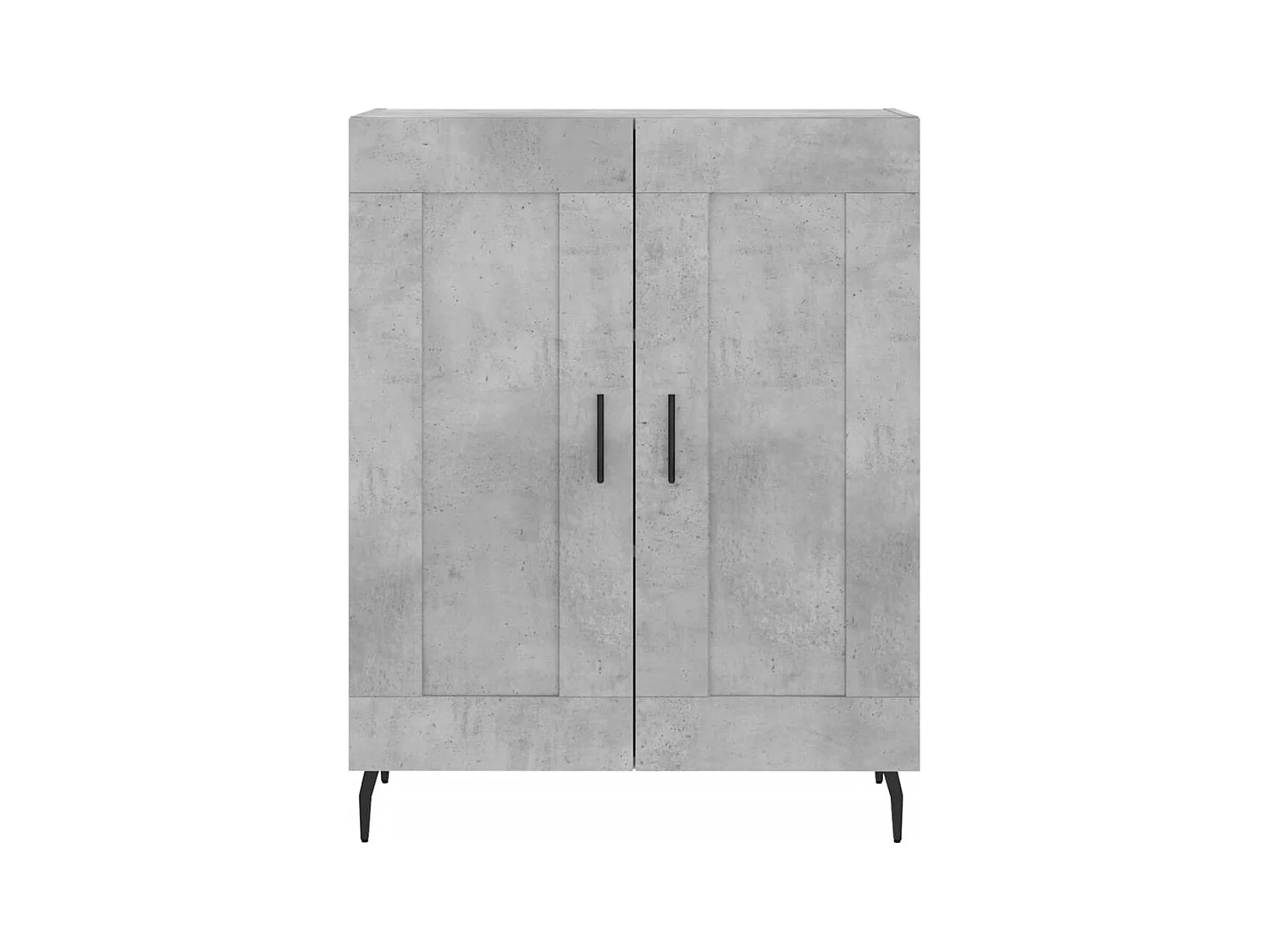 Hoge dressoir Betongrijs 69,5x34x180 cm Technisch hout