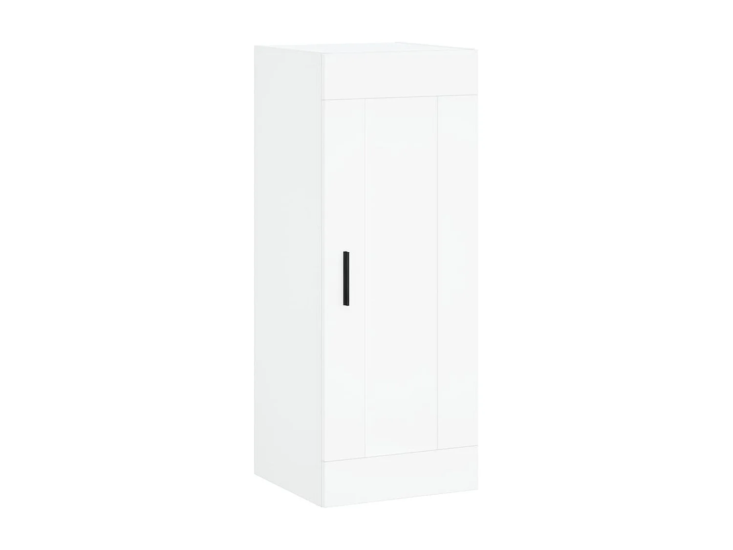 Credenza alta bianca 34,5x34x180 cm Legno ingegnerizzato