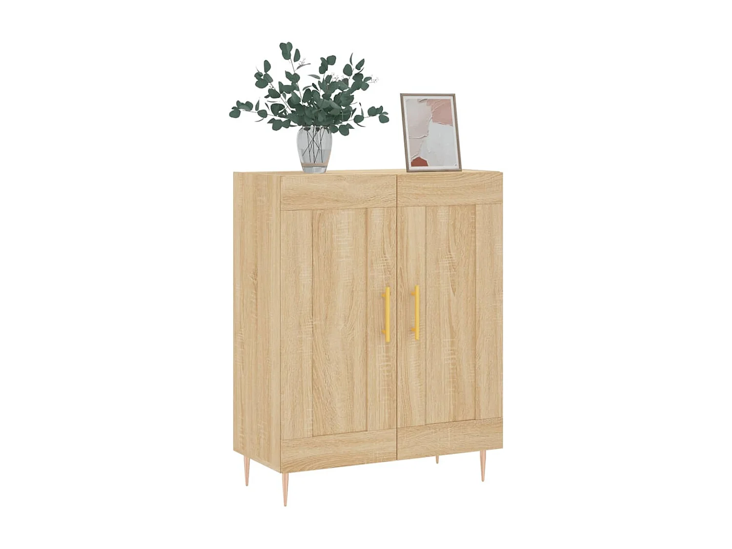 Buffet chêne sonoma 69,5x34x90 cm bois d'ingénierie