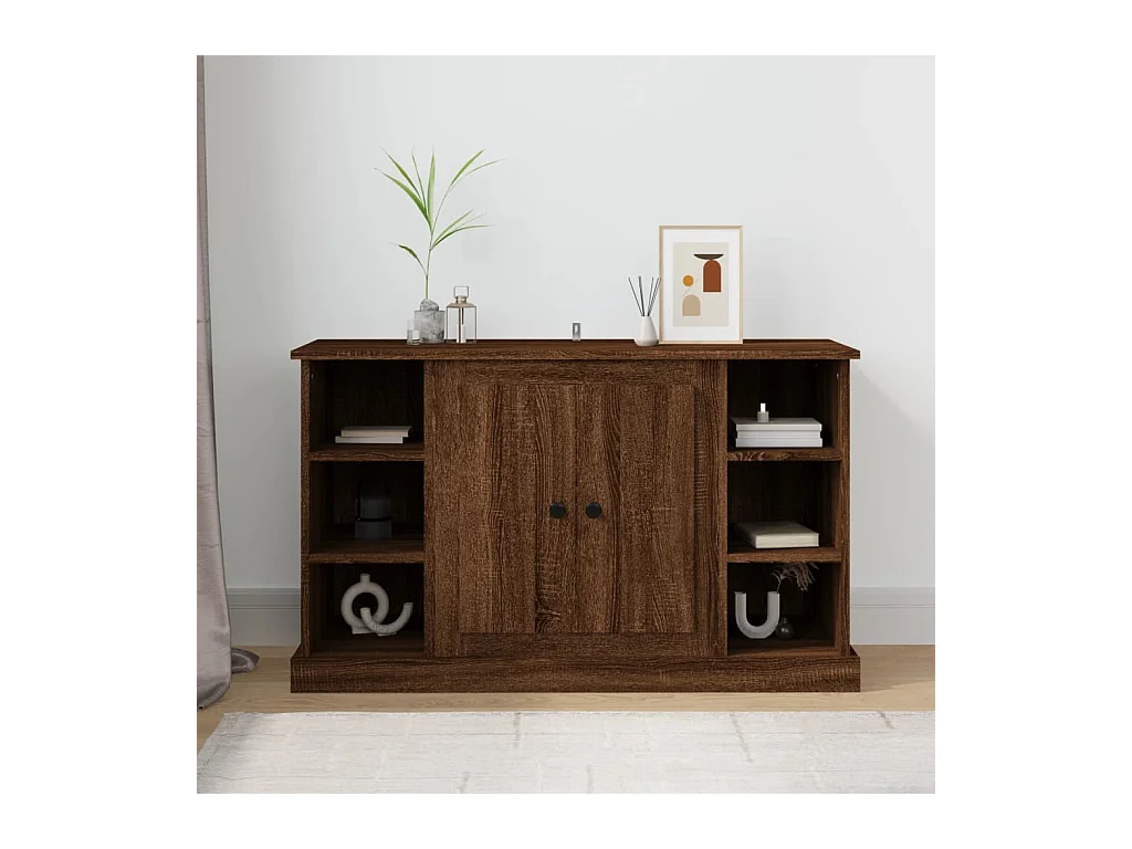 Credenza Rovere Marrone 100x35,5x60 cm Legno ingegnerizzato