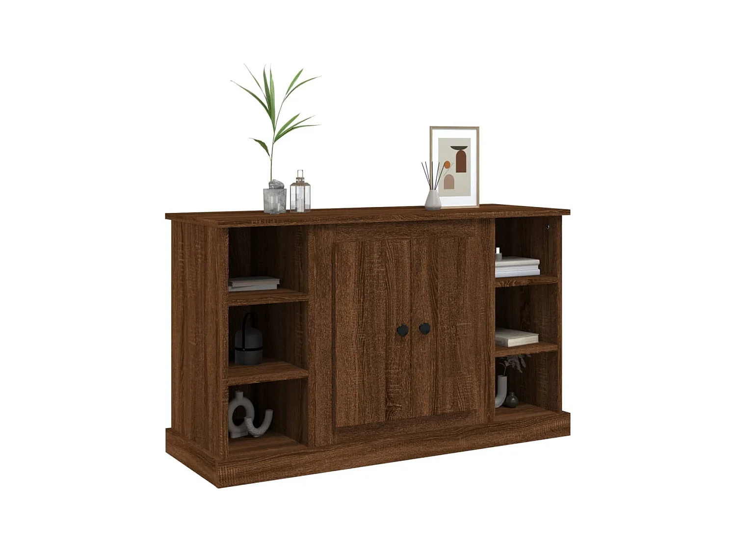 Credenza Rovere Marrone 100x35,5x60 cm Legno ingegnerizzato