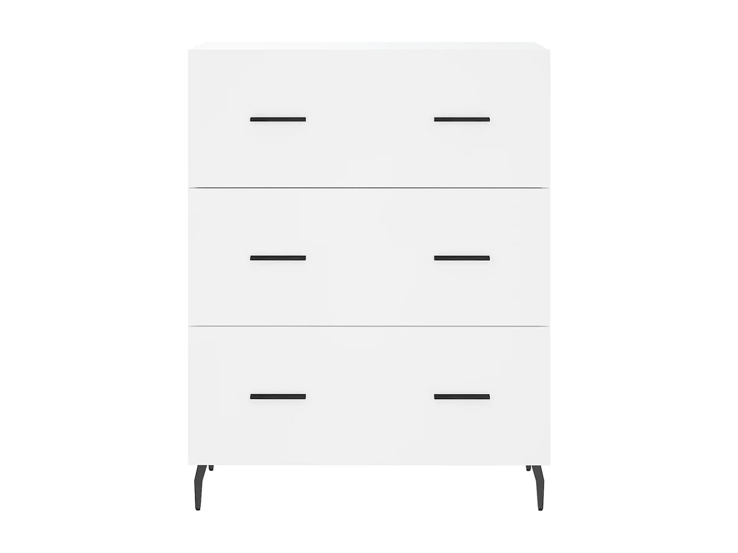 Credenza alta bianca 69,5x34x180 cm Legno ingegnerizzato