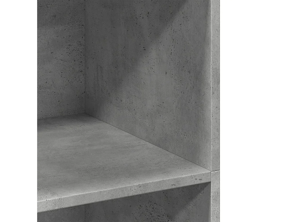 Betongrijs hoog dressoir 70x41x124 cm bewerkt hout