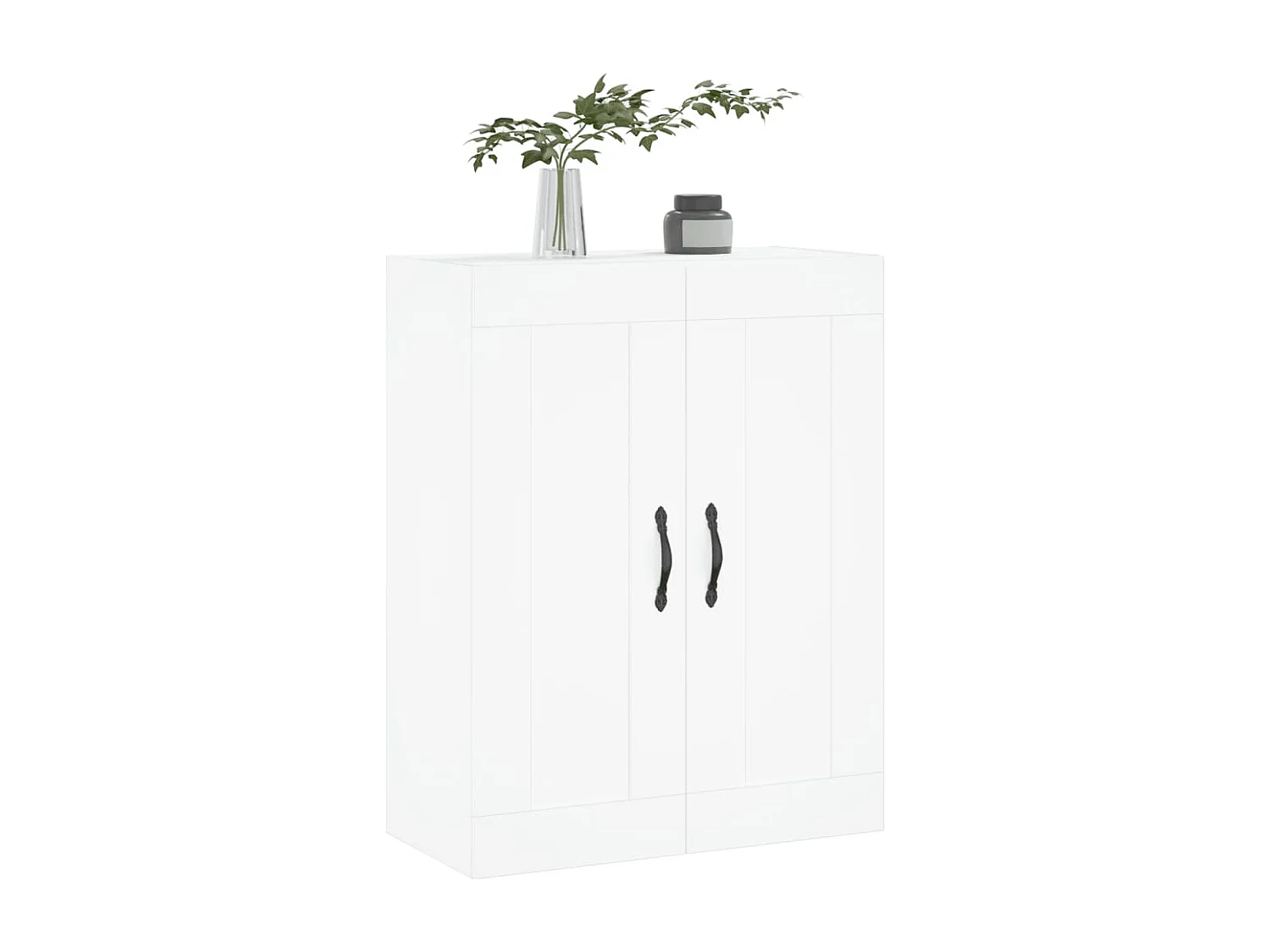 Armoire murale blanc 69,5x34x90 cm bois d'ingénierie