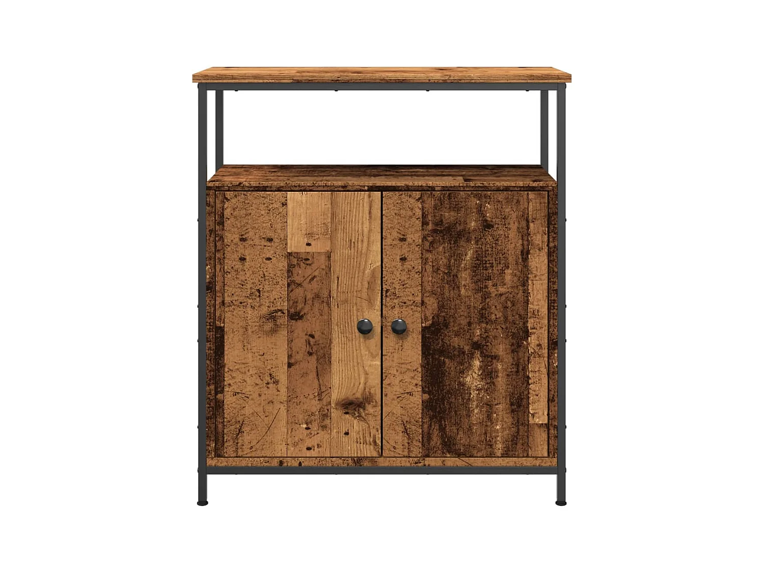 Buffet vieux bois 70x30x80 cm bois d'ingénierie