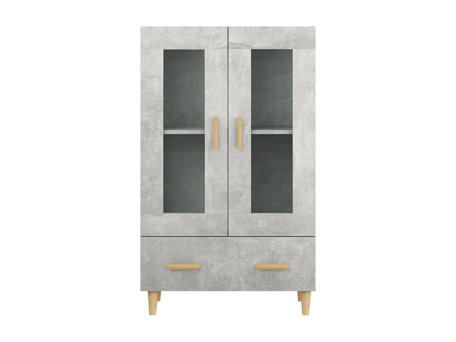 Credenza alta Grigio cemento 70x31x115 cm Legno ingegnerizzato