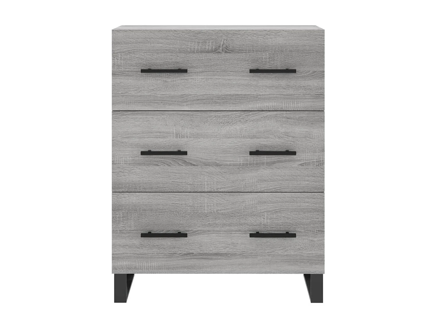 Sonoma Sideboard grau 69,5x34x90 cm Holzwerkstoff