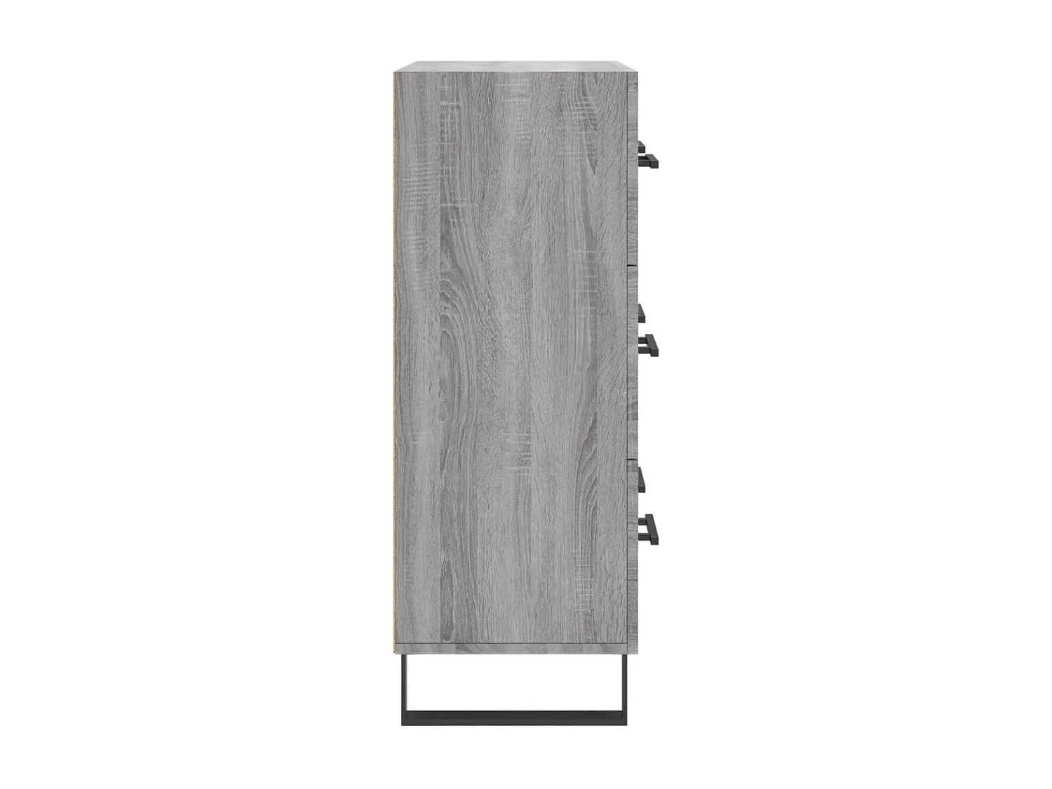 Sonoma Sideboard grau 69,5x34x90 cm Holzwerkstoff