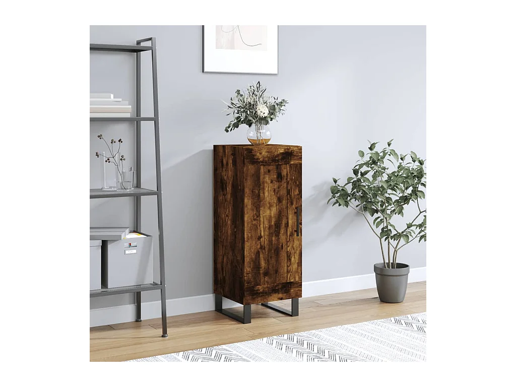 Gerookt Eiken Dressoir 34,5x34x90 cm Engineered Wood