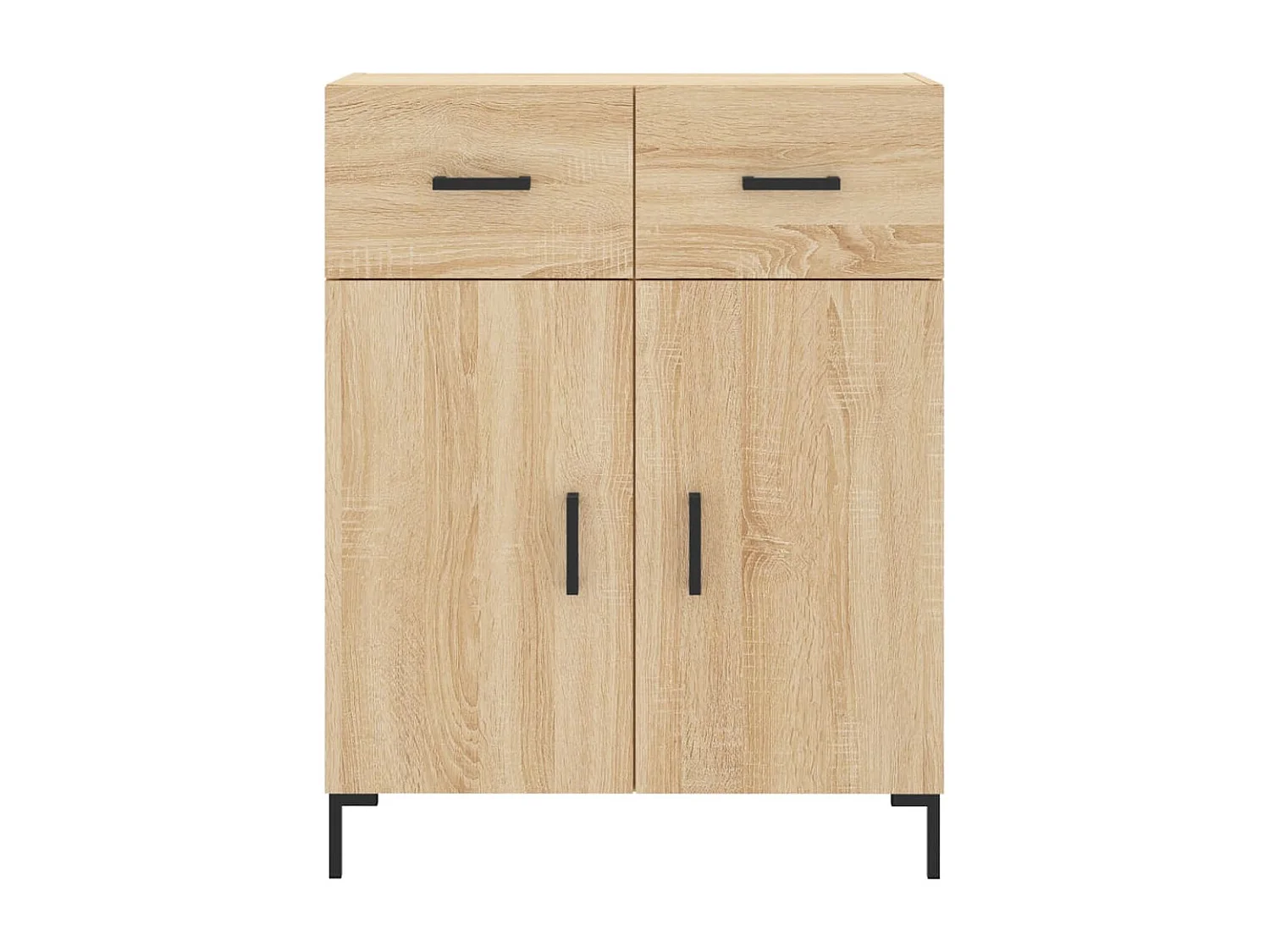 Credenza alta in rovere Sonoma 69,5x34x180 cm Legno ingegnerizzato