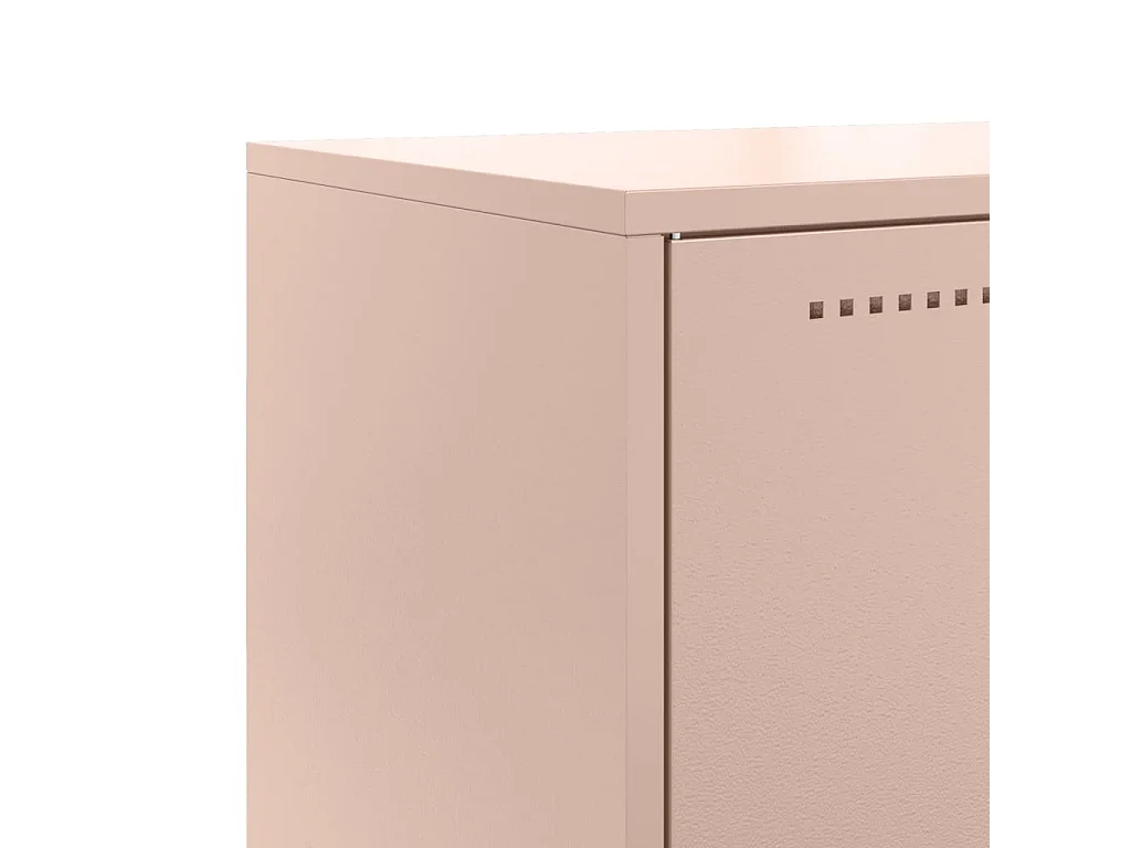 Buffet haut rose 68,5x38,5x107 cm acier