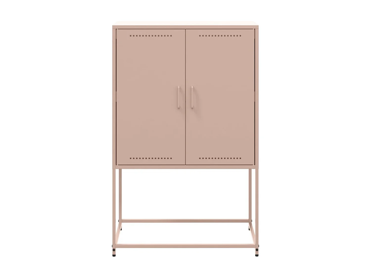 Buffet haut rose 68,5x38,5x107 cm acier