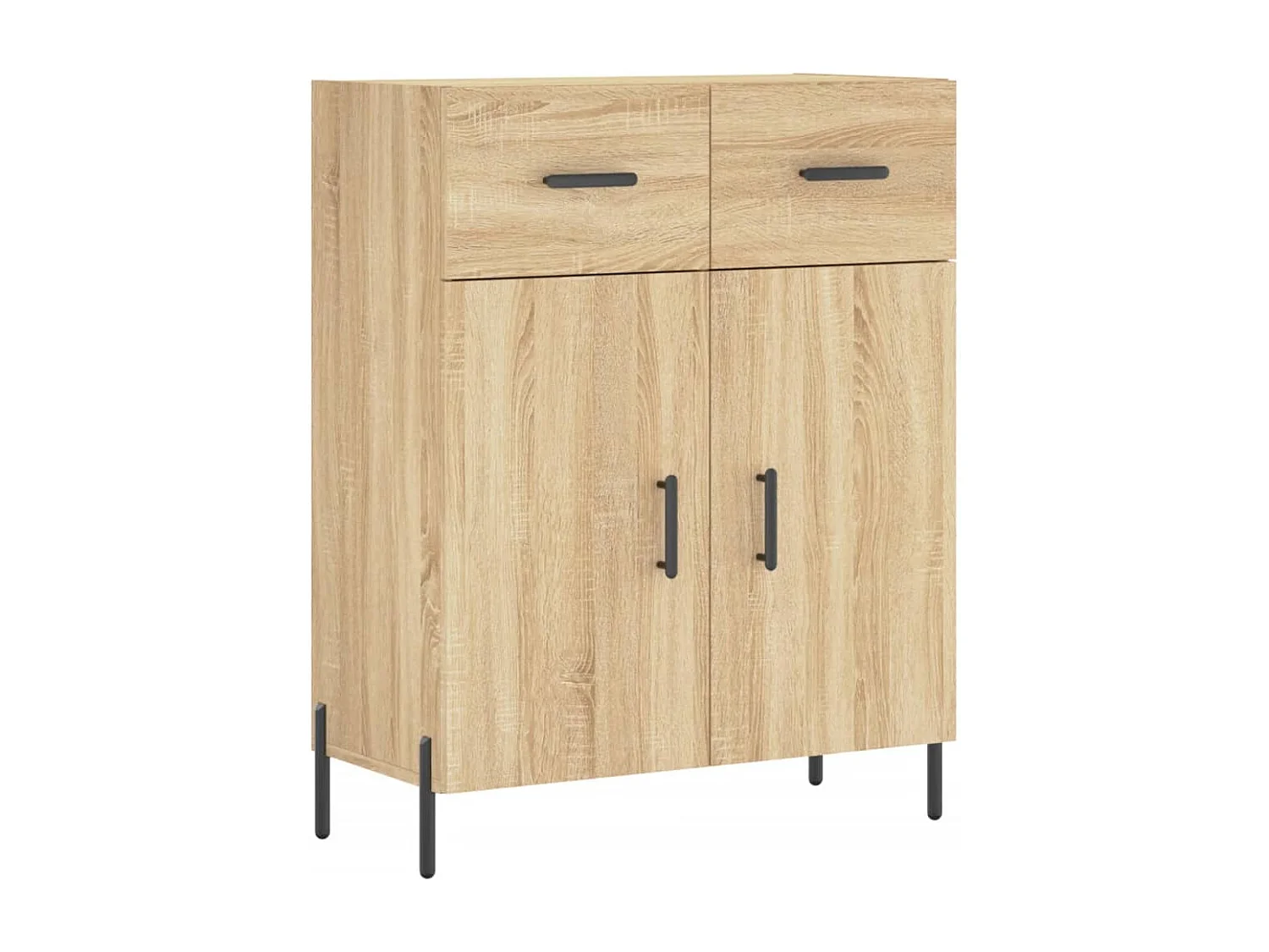 Buffet haut Chêne sonoma 69,5x34x180 cm Bois d'ingénierie