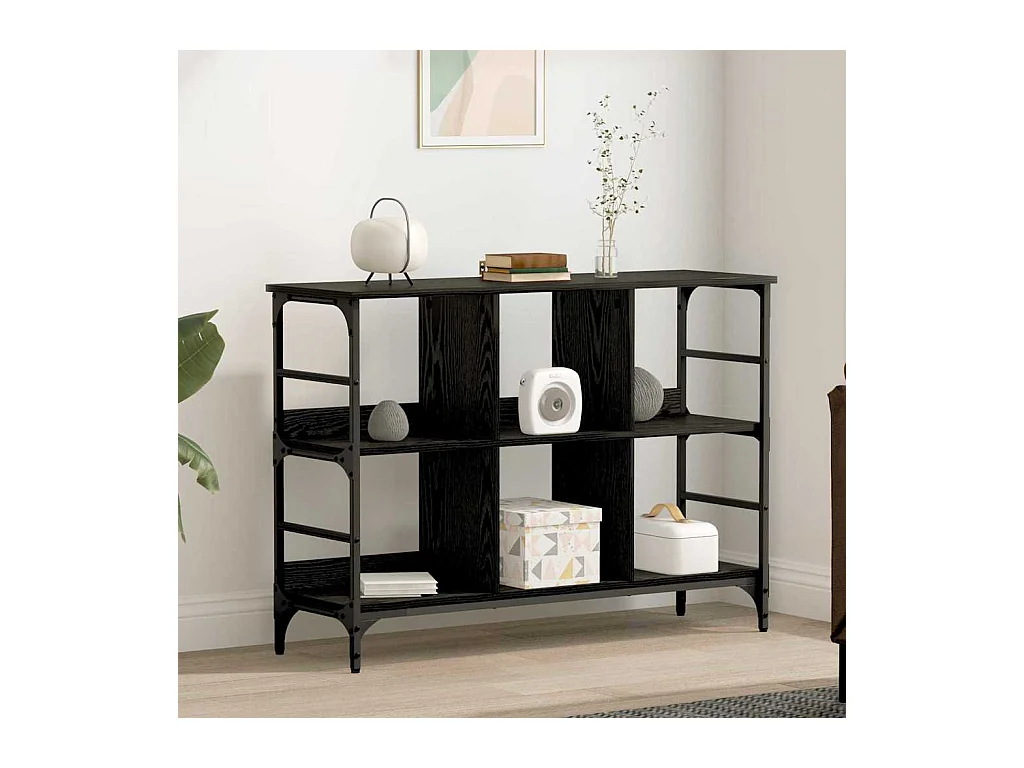 Buffet Noir 102 x 32 x 73.5 cm Bois d'ingénierie