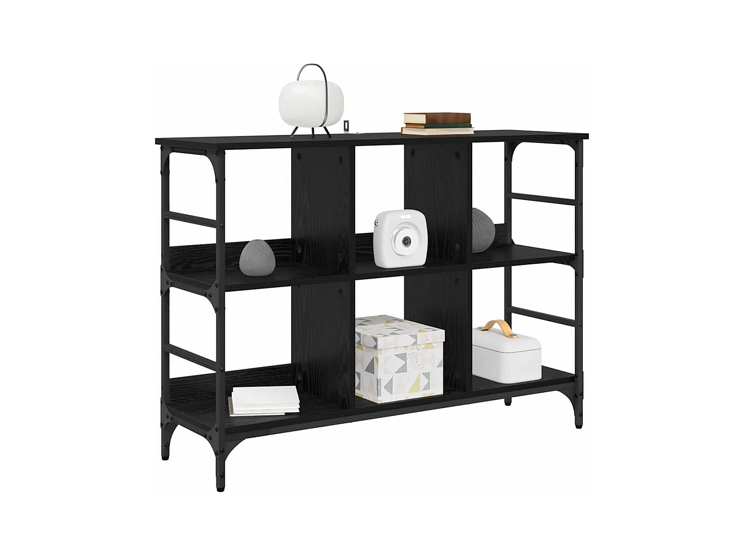 Buffet Noir 102 x 32 x 73.5 cm Bois d'ingénierie