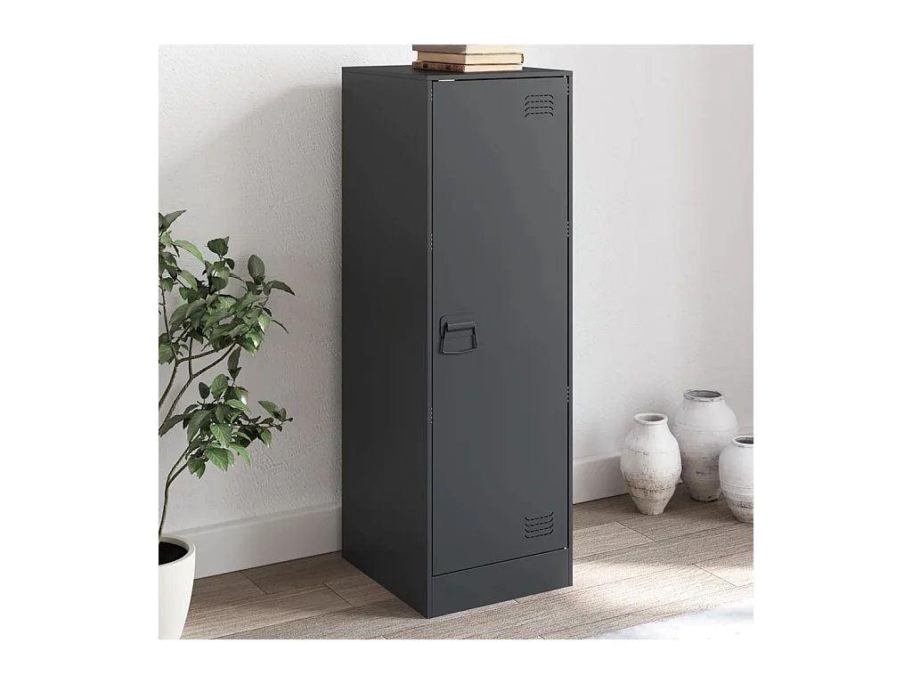 Buffet anthracite 34,5x39x107 cm acier