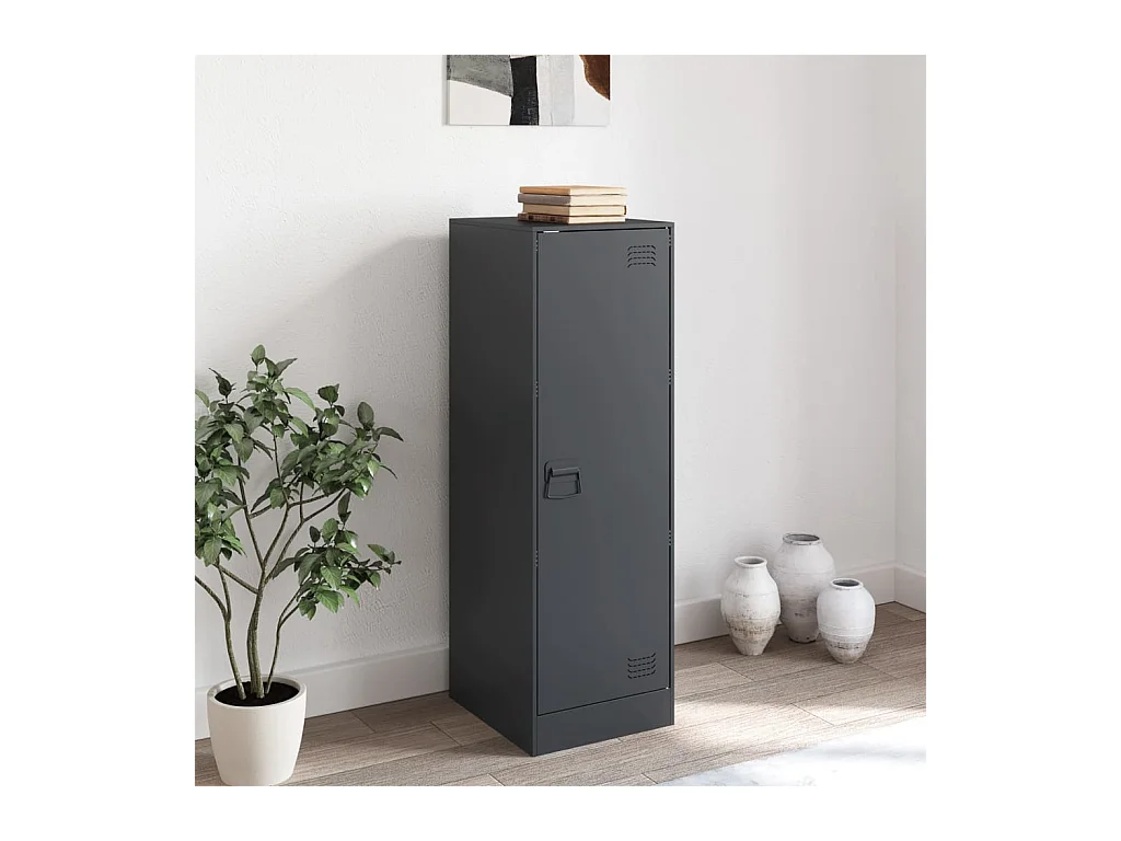 Buffet anthracite 34,5x39x107 cm acier