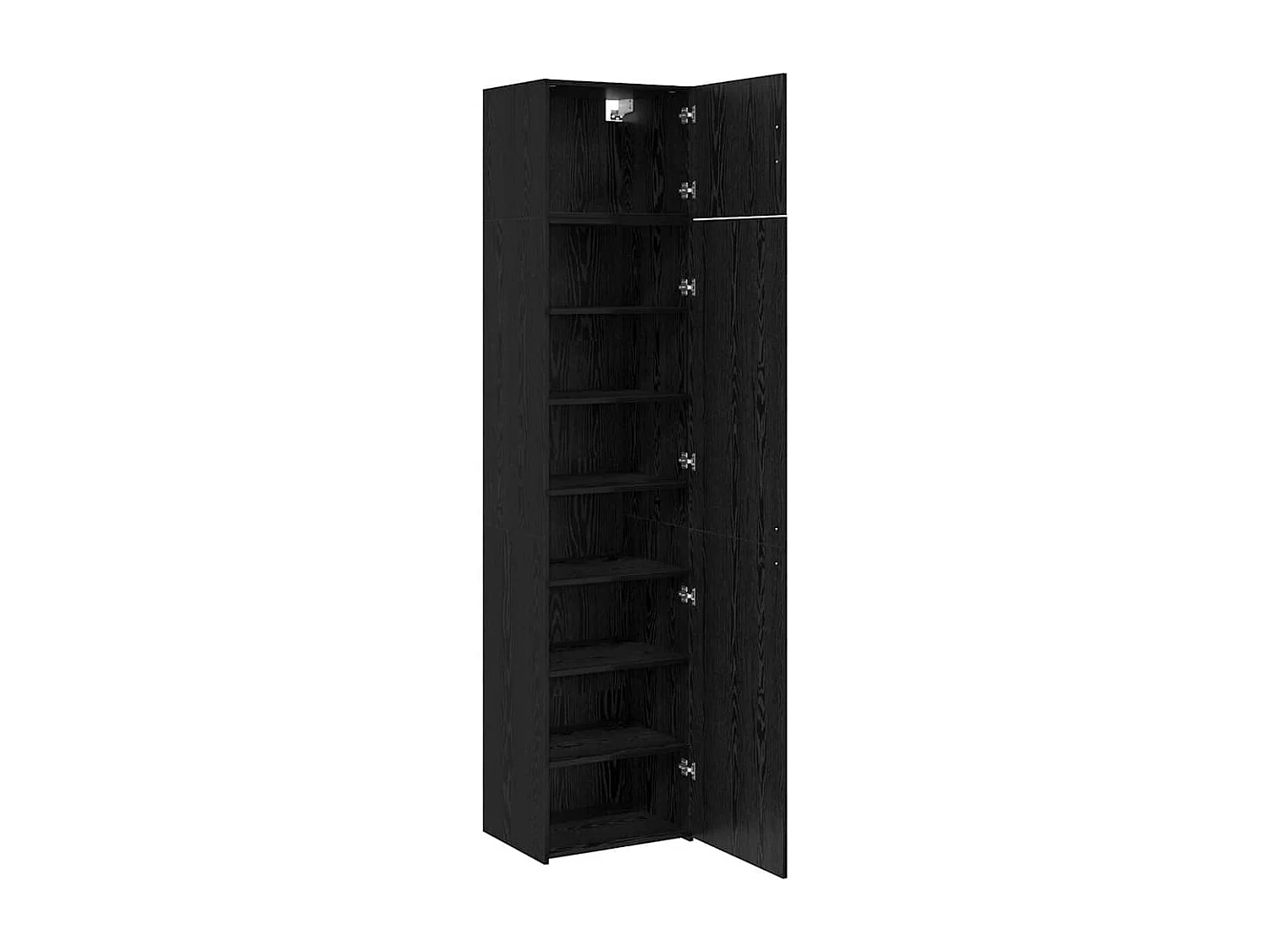 Armoire de rangement Montage mural Chêne noir 50 x 41 x 225 cm