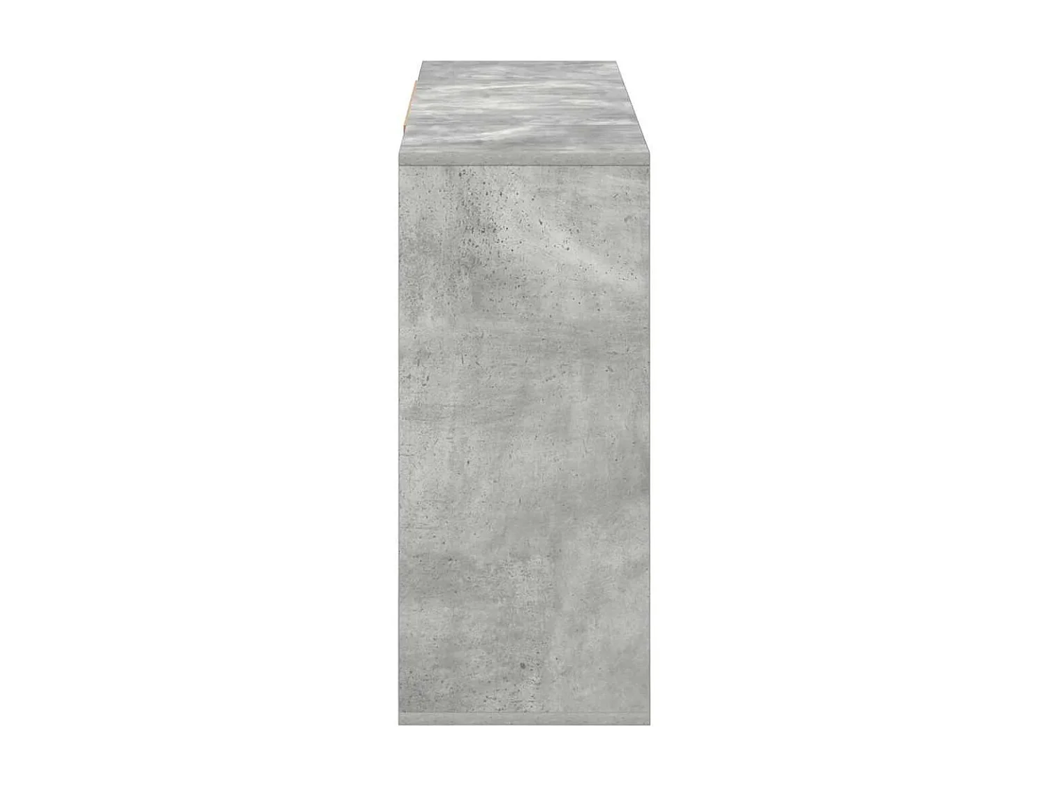 Buffet gris béton 120x30x75 cm bois d'ingénierie