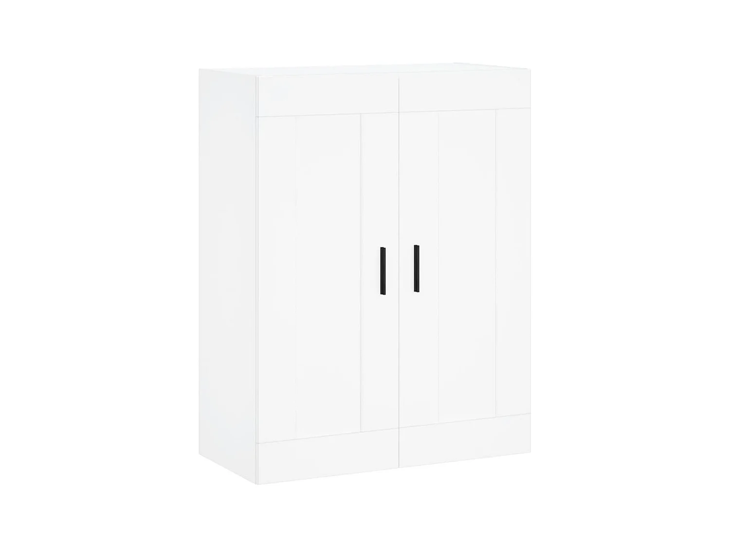 Wit hoog dressoir 69,5x34x180 cm Technisch hout