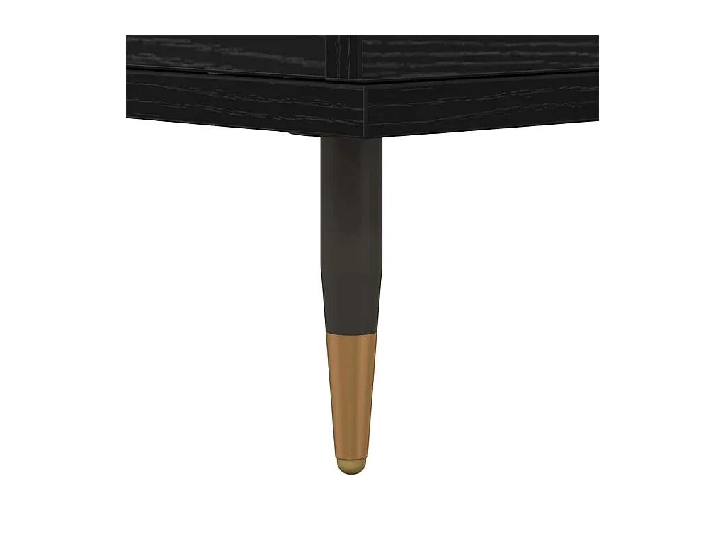 Credenza in rovere nero 60 x 35 x 70 cm in legno ingegnerizzato