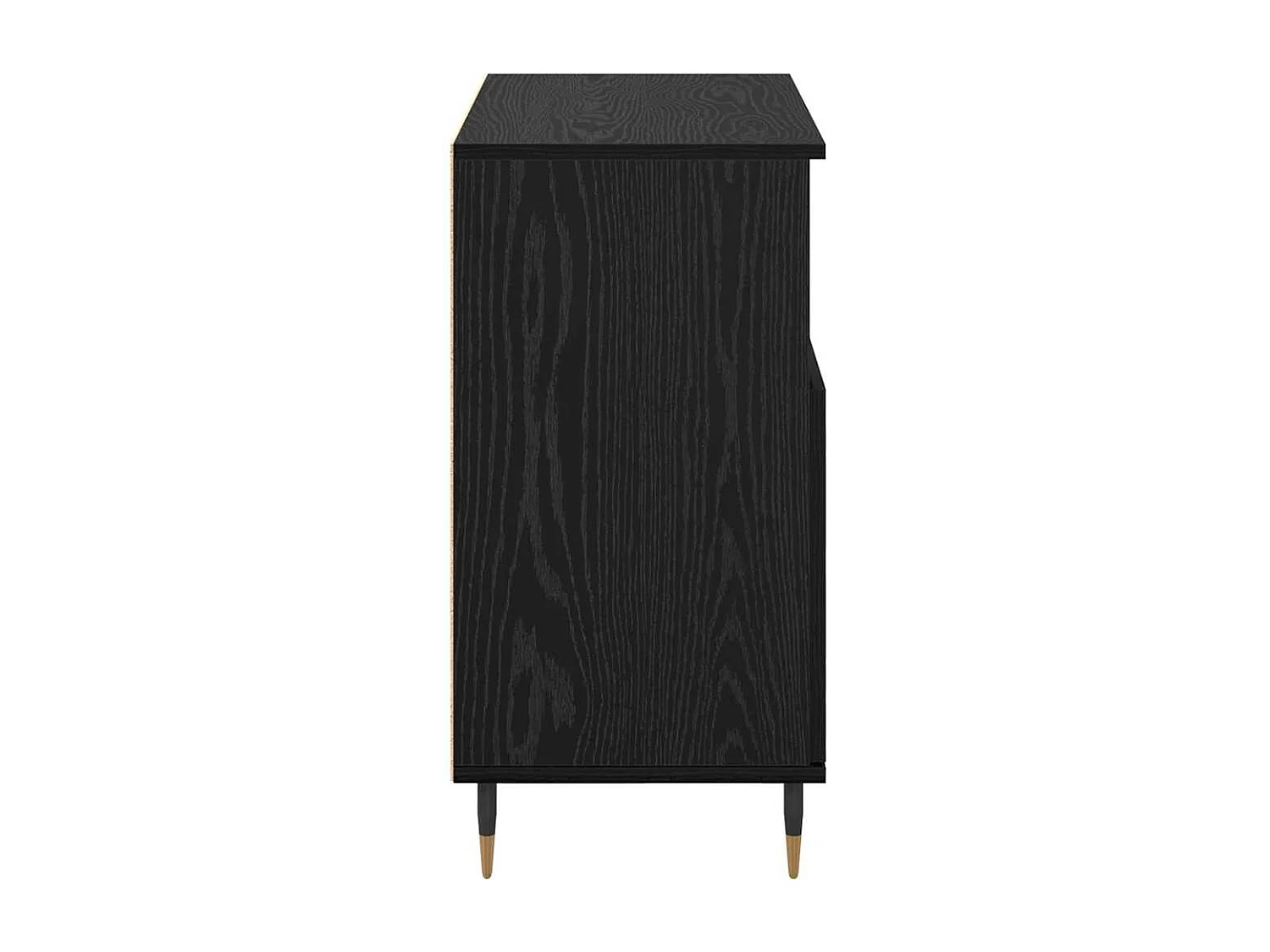 Credenza in rovere nero 60 x 35 x 70 cm in legno ingegnerizzato