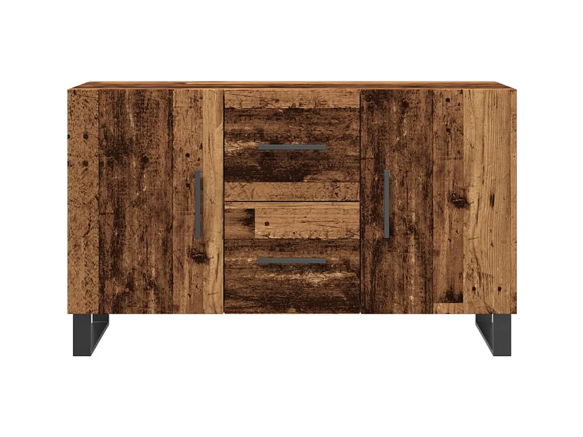Buffet vieux bois 100x36x60 cm bois d'ingénierie