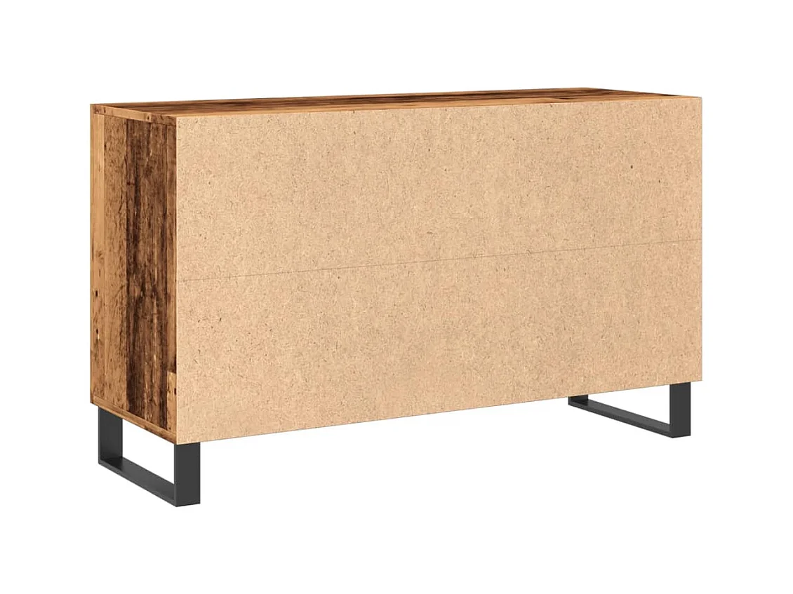 Buffet vieux bois 100x36x60 cm bois d'ingénierie