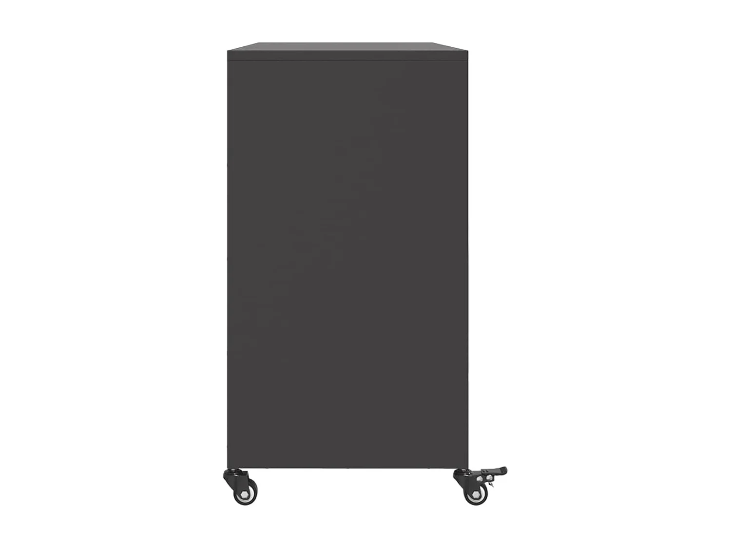 Credenza nera 100,5x39x72 cm in acciaio