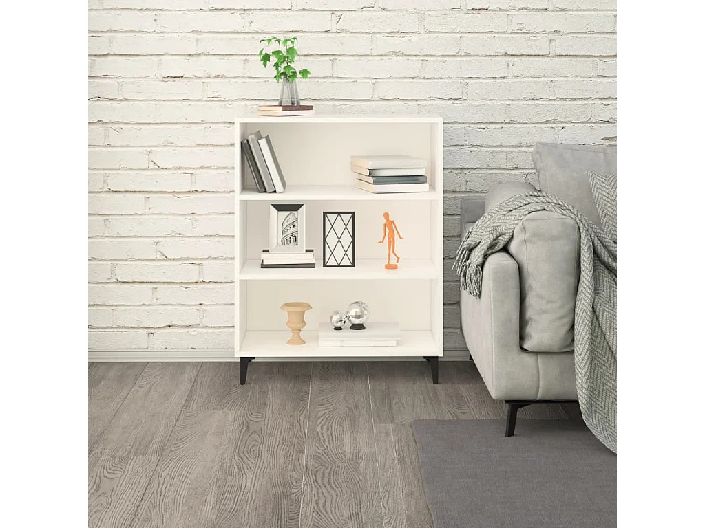 Wit dressoir 69,5x32,5x90 cm bewerkt hout