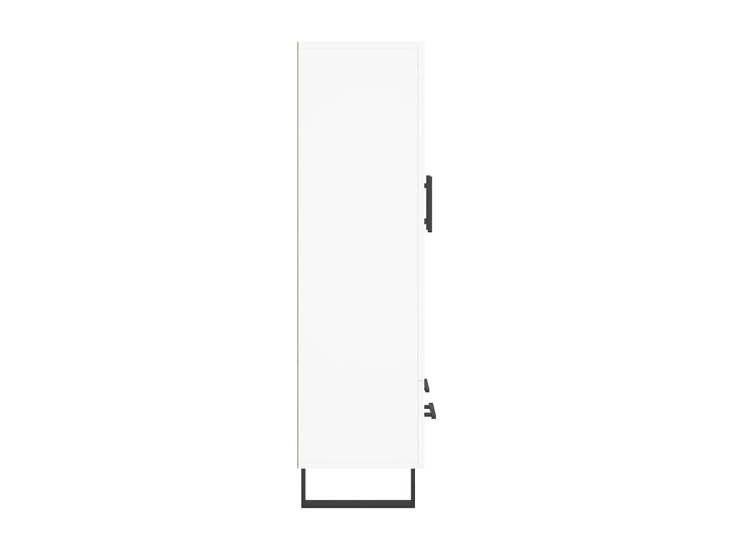 Credenza alta bianca 69,5x31x115 cm in legno ingegnerizzato