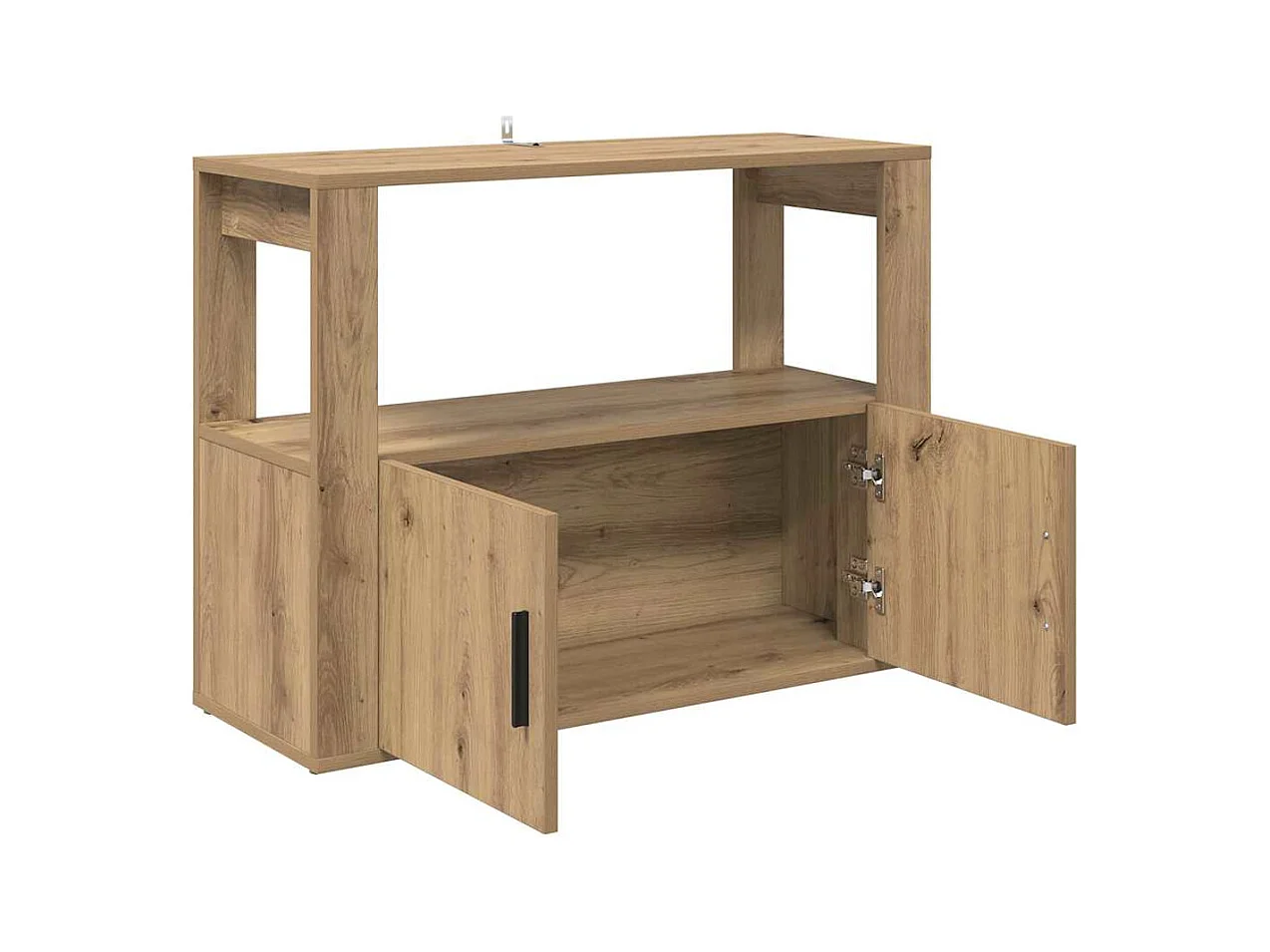 Aparador de roble artesanal 80 x 30 x 60 cm Madera de ingeniería